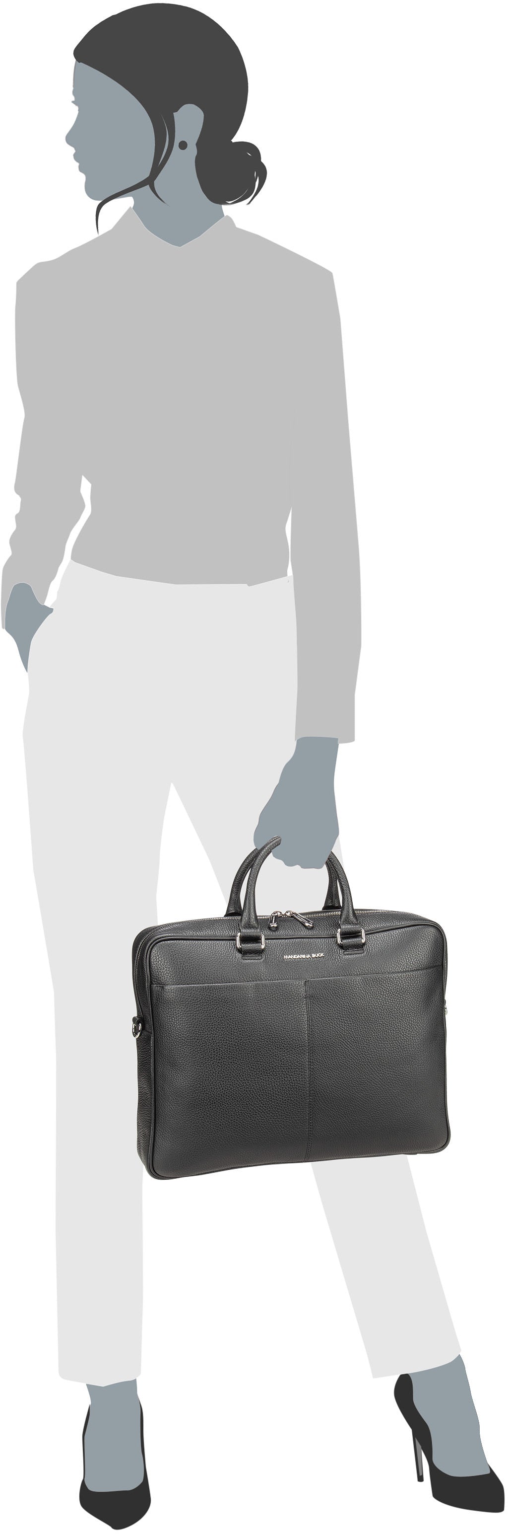 Mandarina Duck Mellow Urban MWC01 Avio valigetta – Vista Silhouette