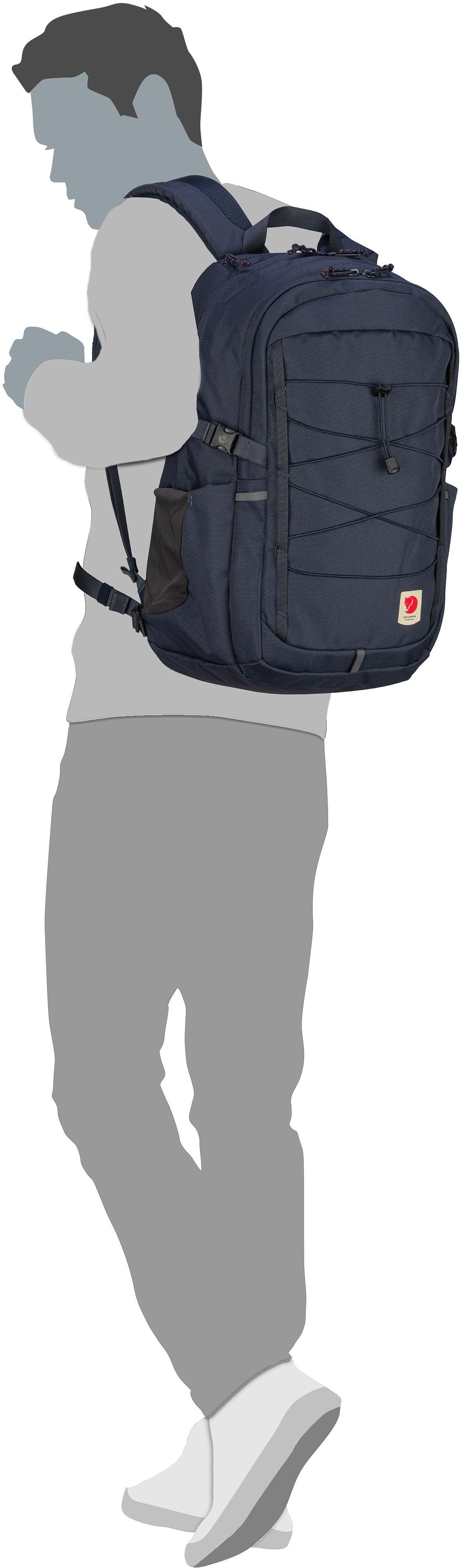 Fjällräven Skule 28 Navy Zaino – Vista Silhouette