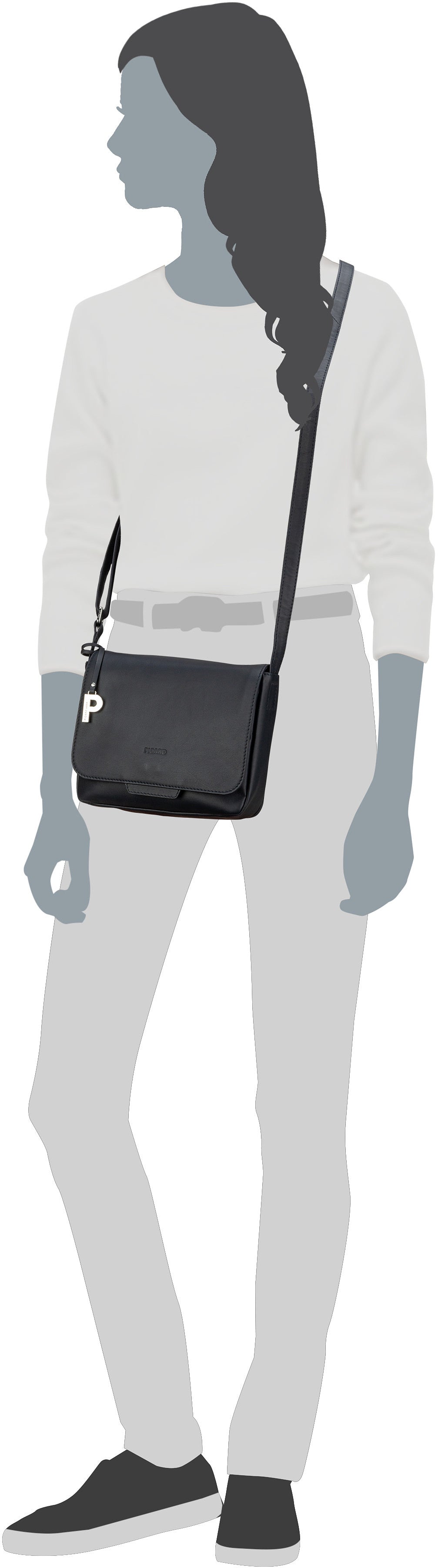Picard Timeless 5394 Ozean Borsa a tracolla – Vista Silhouette