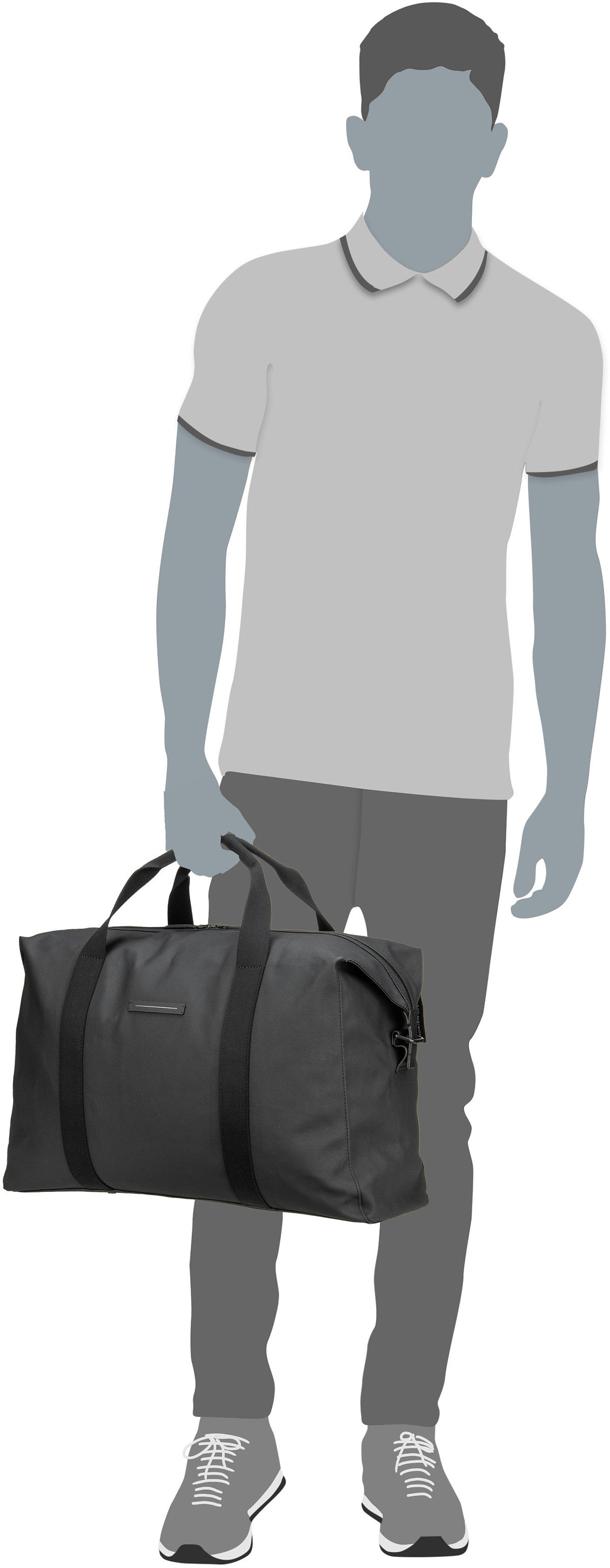 Horizn Studios SoFo L Black Weekender – Vista Silhouette