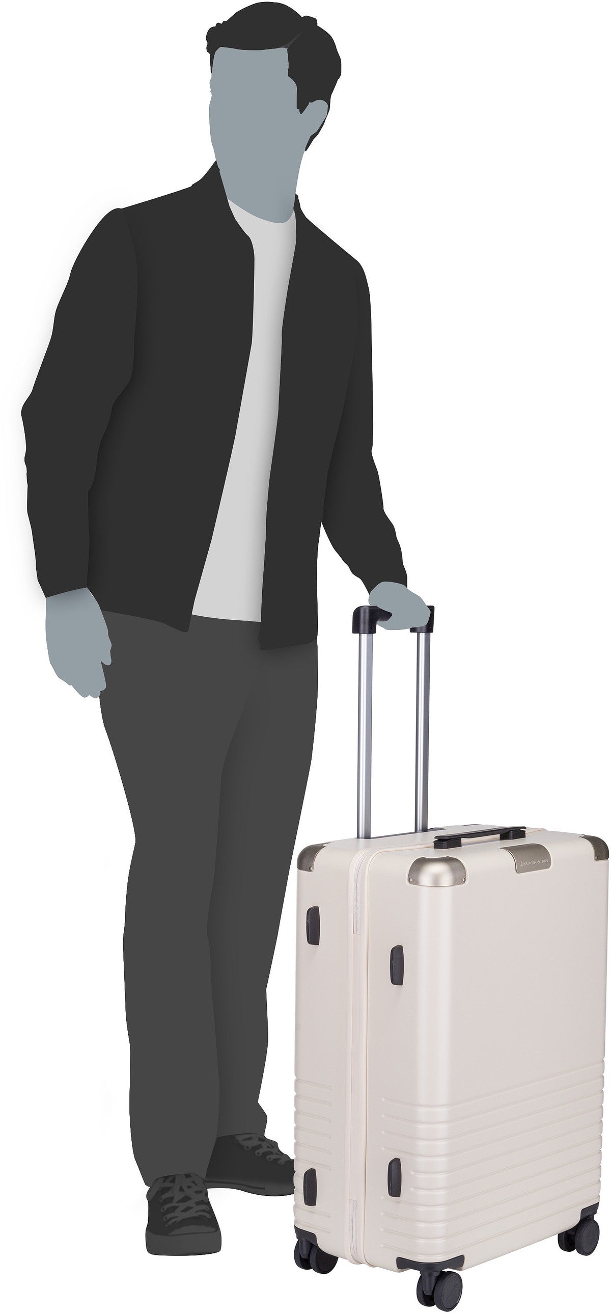 Kapten & Son Heathrow Check-In Sandstone Valigia – Vista Silhouette