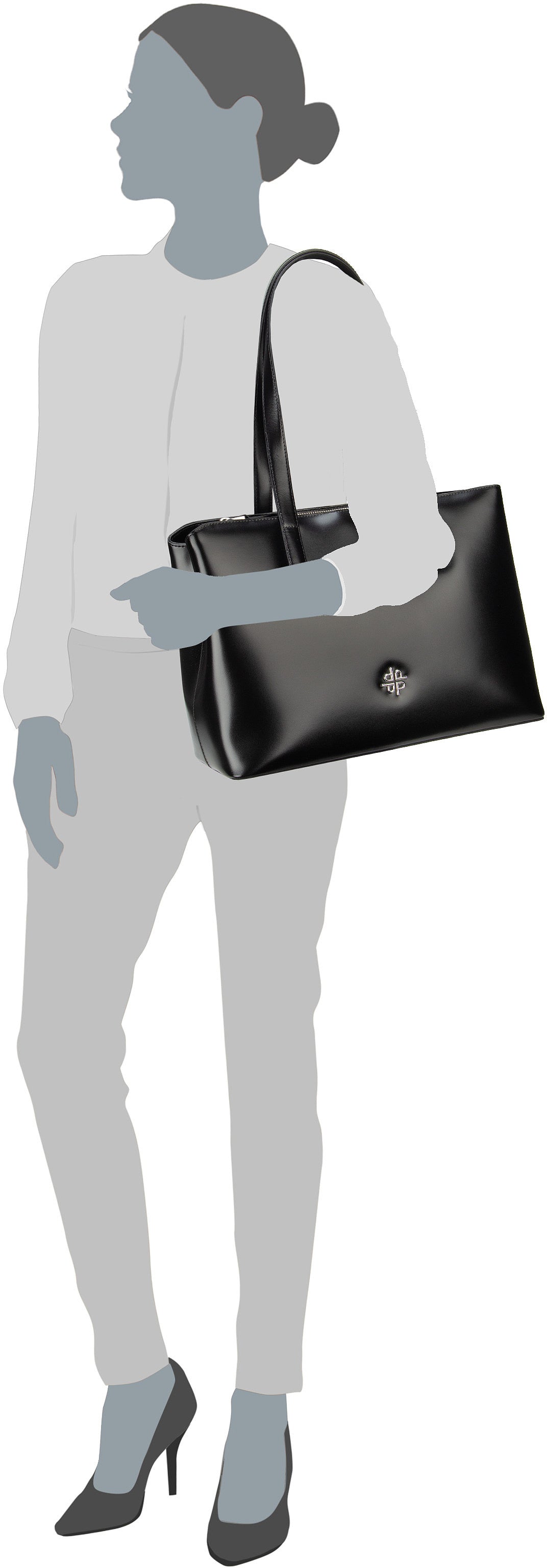 Picard Black Tie 5519 Schwarz Client – Vue Silhouette
