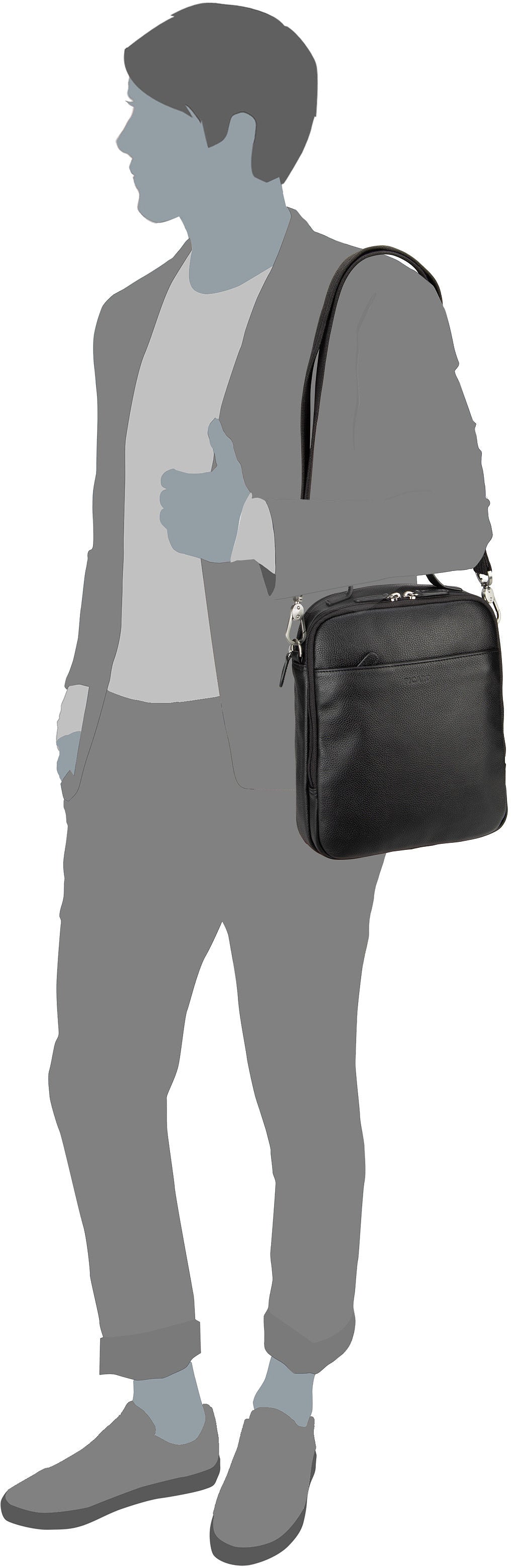 Picard Milano 7213 Cafe Crossbody Bag – Silhouette View