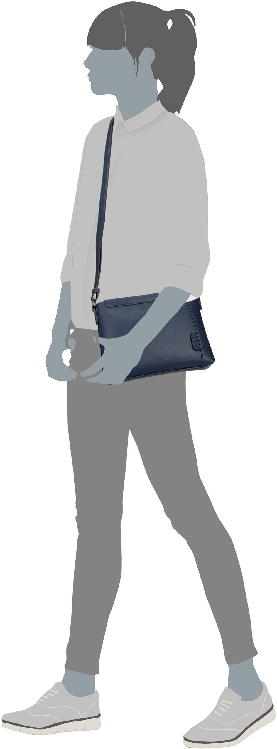 Picard Yours 3253 Ozean Sac à bandoulière – Vue Silhouette