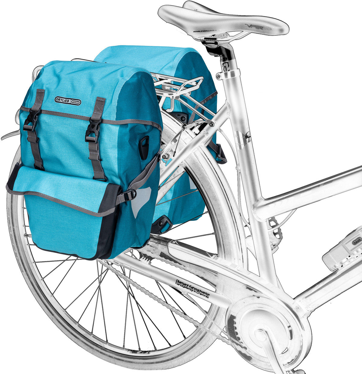 ORTLIEB Bike-Packer Plus Kiwi Moss Green Fietstas – Silhouetweergave