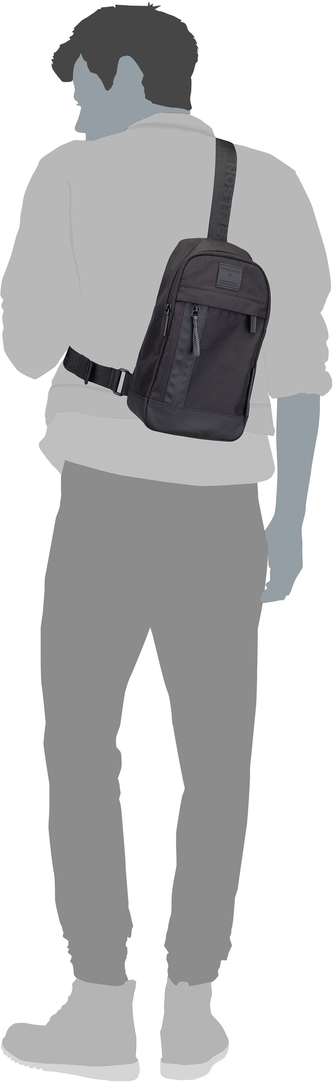Strellson Northwood RS Chris MVZ Black Borsa a tracolla – Vista Silhouette