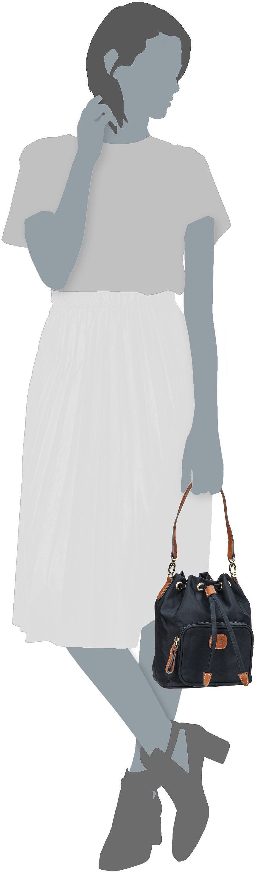Bric's X-Bag 43918 Oceano Bucket Bag – Silhouette View