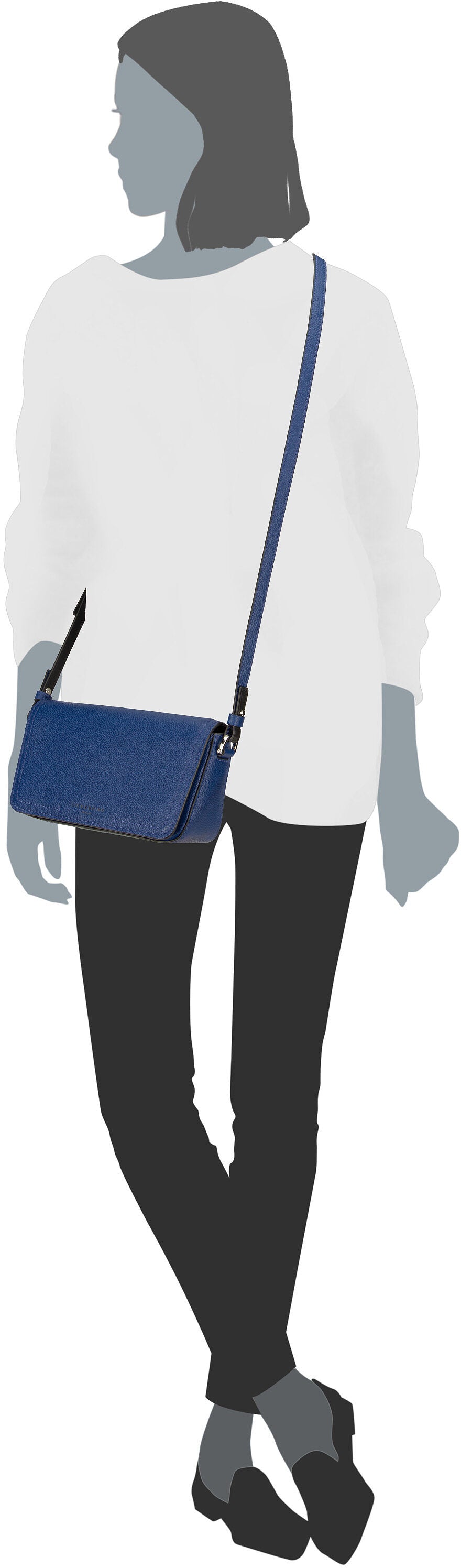 Liebeskind Berlin Chudy 2151732 Black Crossbody Bag – Silhouette View