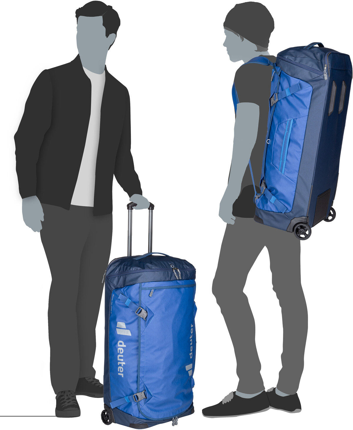 Deuter Duffel Pro Movo 90 Mineral/grove Bolsa de viaje – Vista Silueta