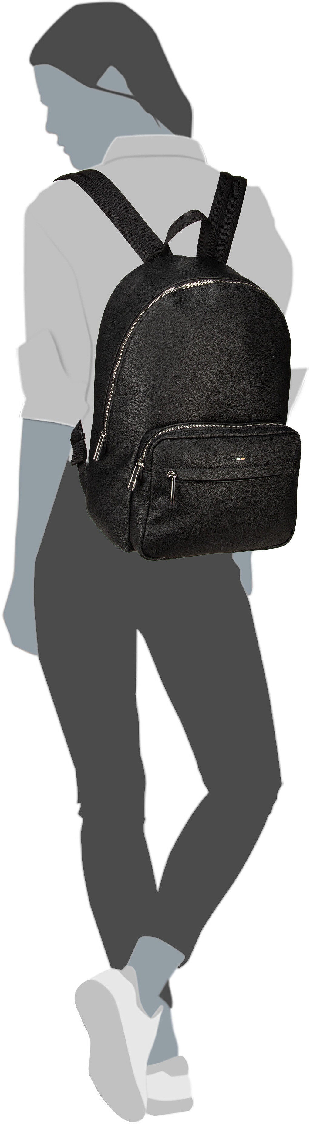 BOSS Ray 50536499 Black Mochila – Vista Silueta