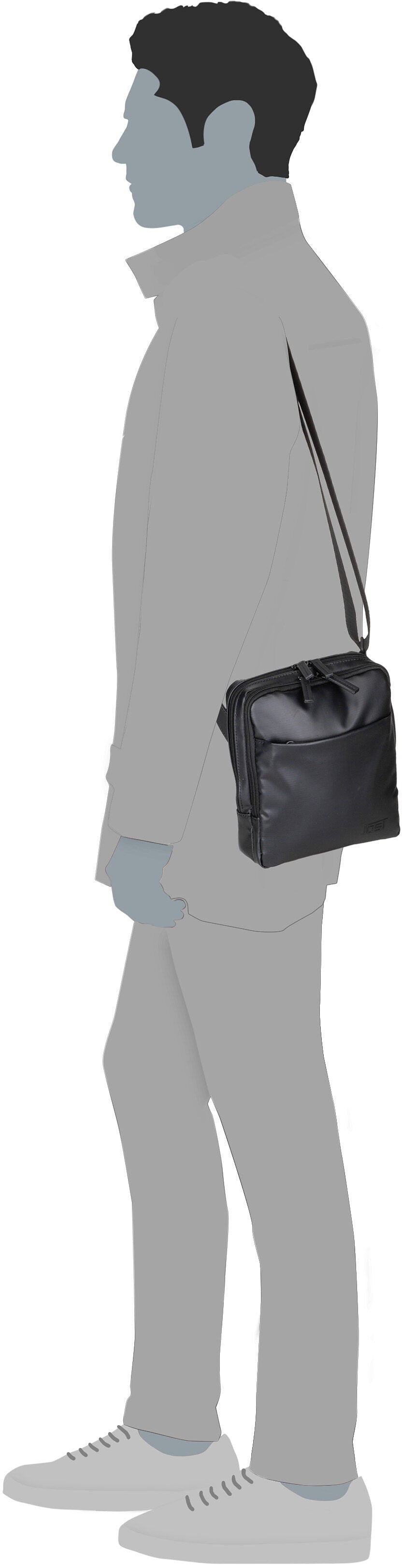 Jost Tolja 4227 Mid Grey Borsa a tracolla – Vista Silhouette