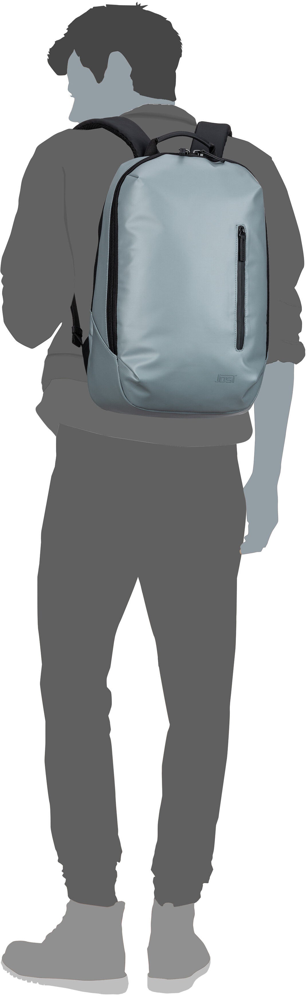 Jost Tolja 4235 Navy Backpack – Silhouette View