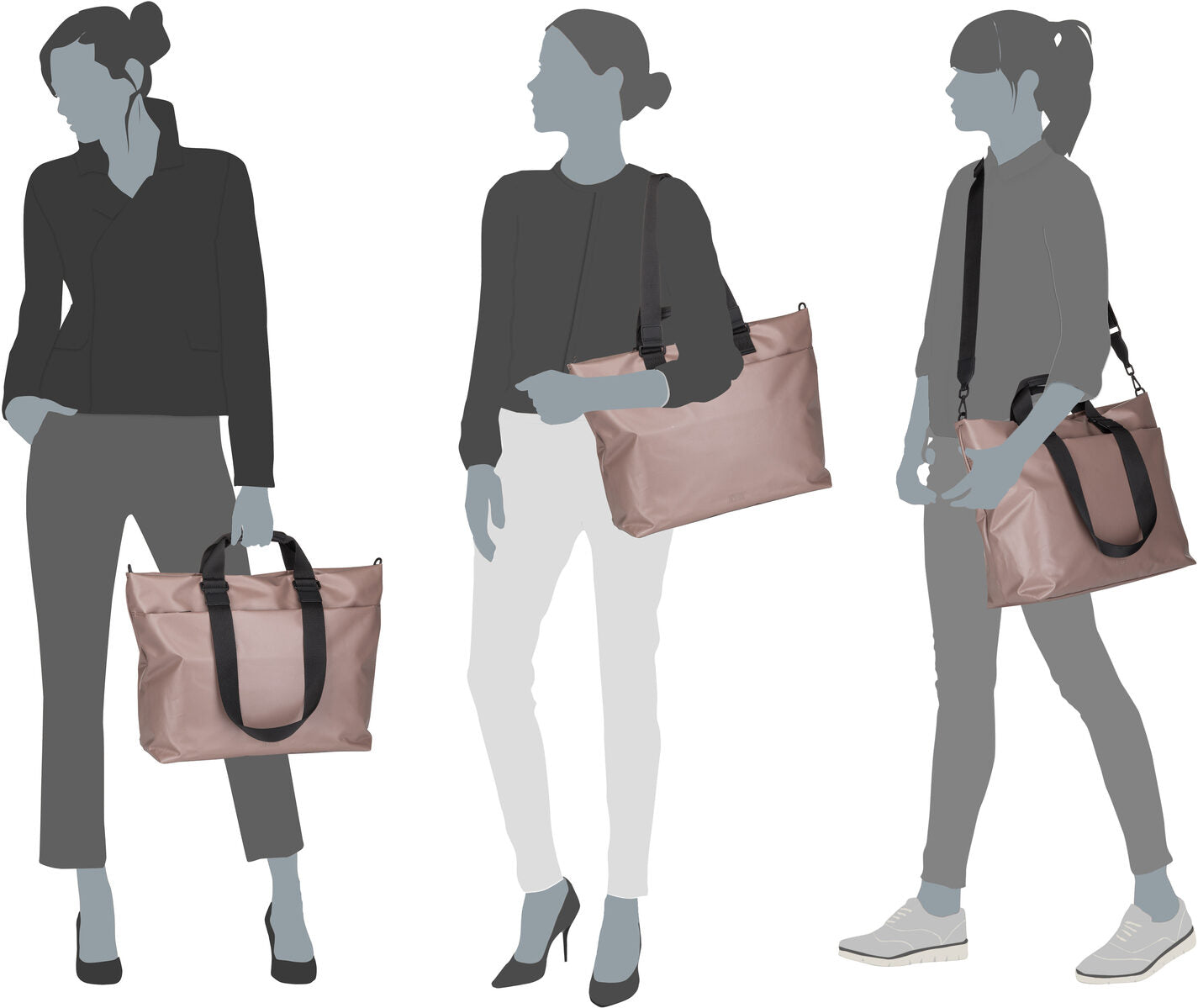 Jost Tolja 4232 Taupe Shopper – Silhouetweergave