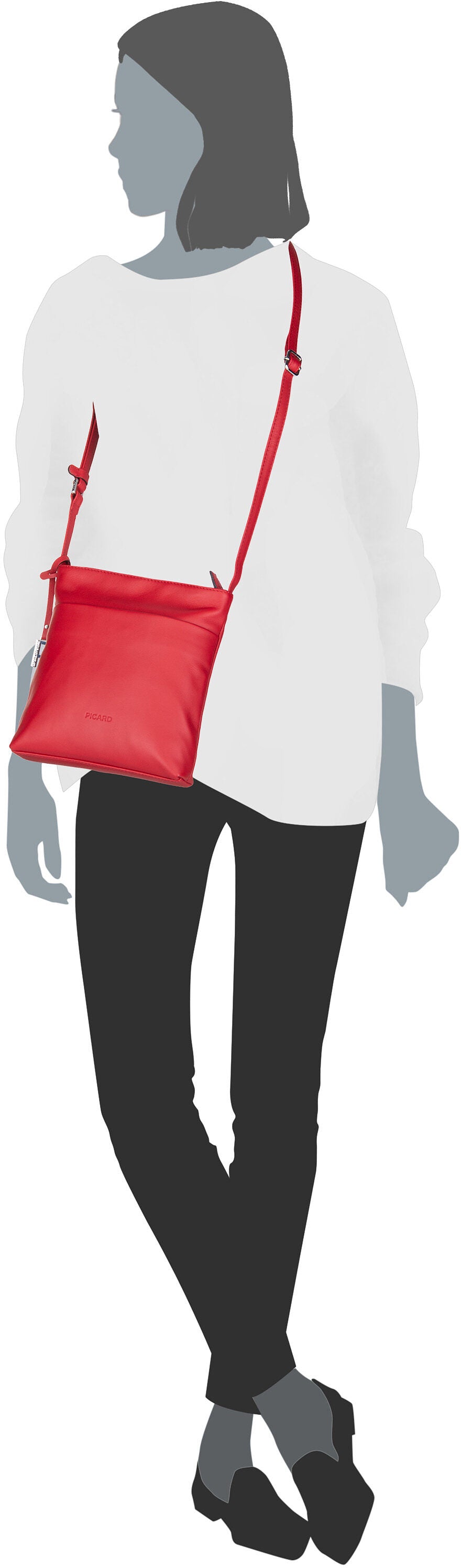 Picard Timeless 5619 Schwarz Crossbody Bag – Silhouette View