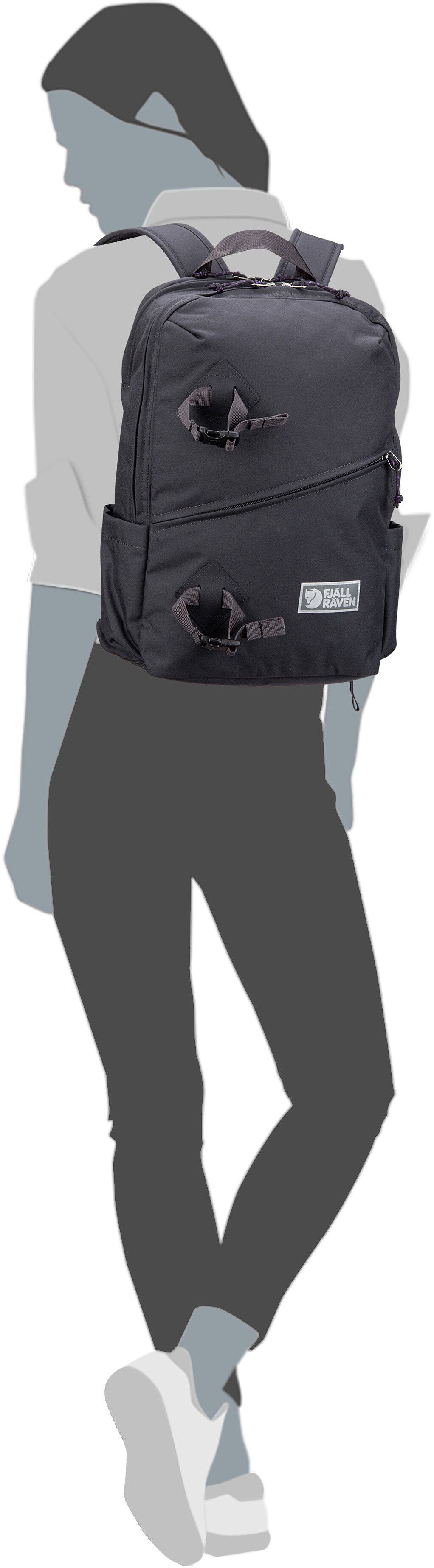 Fjällräven Vardag Backpack 17 Green Clay Zaino – Vista Silhouette