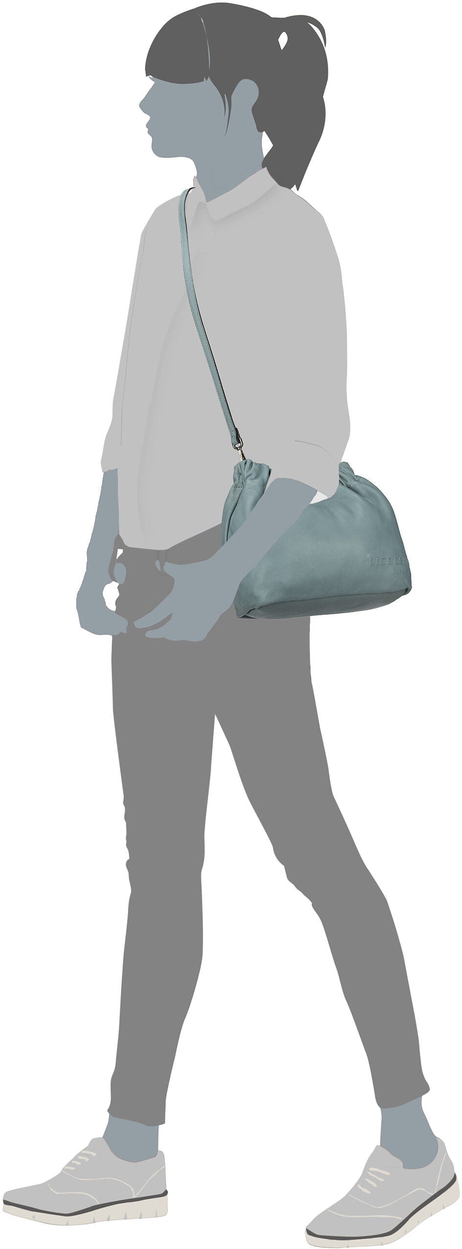 Liebeskind Berlin Cloud S 2163123 Milk Bolso bandolera – Vista Silueta