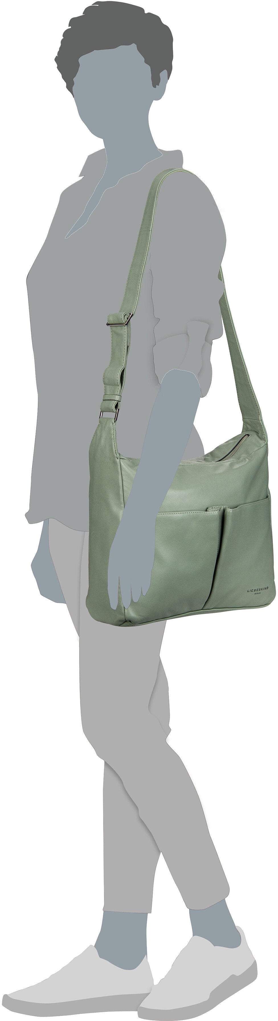 Liebeskind Berlin Hera M 2163131 Black Schoudertas – Silhouetweergave