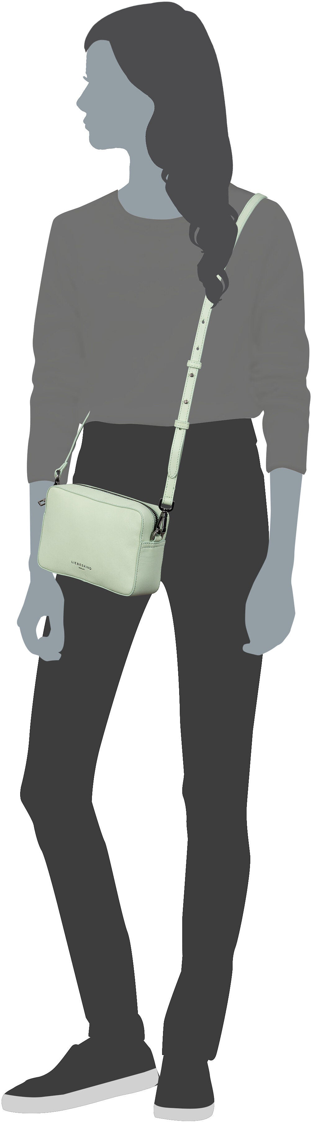 Liebeskind Berlin Hilla Camera S 2166497 Iceberg Sac à bandoulière – Vue Silhouette
