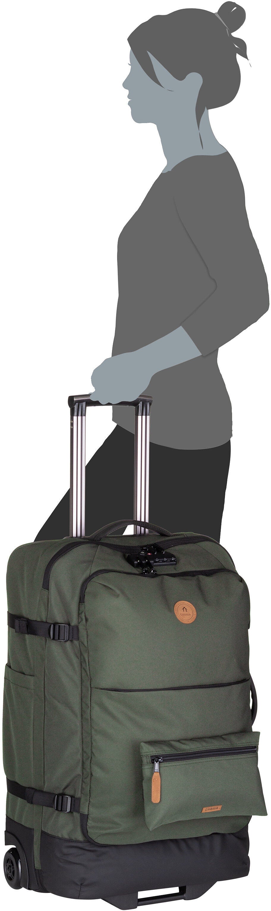 Cabaia Soft Suitcase Medium Berlin Maleta – Vista Silueta