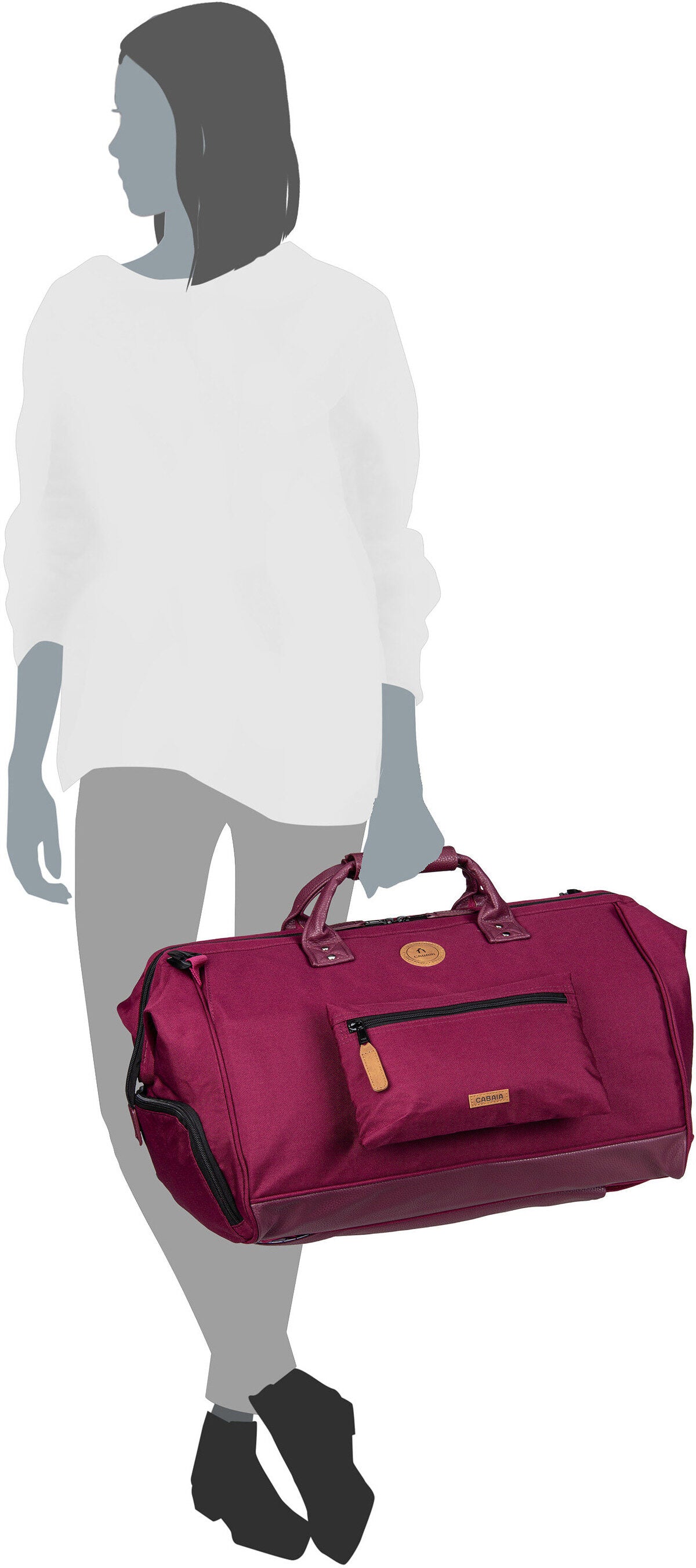Cabaia Recycled Oxford Berlin Dufflebag – Vue Silhouette