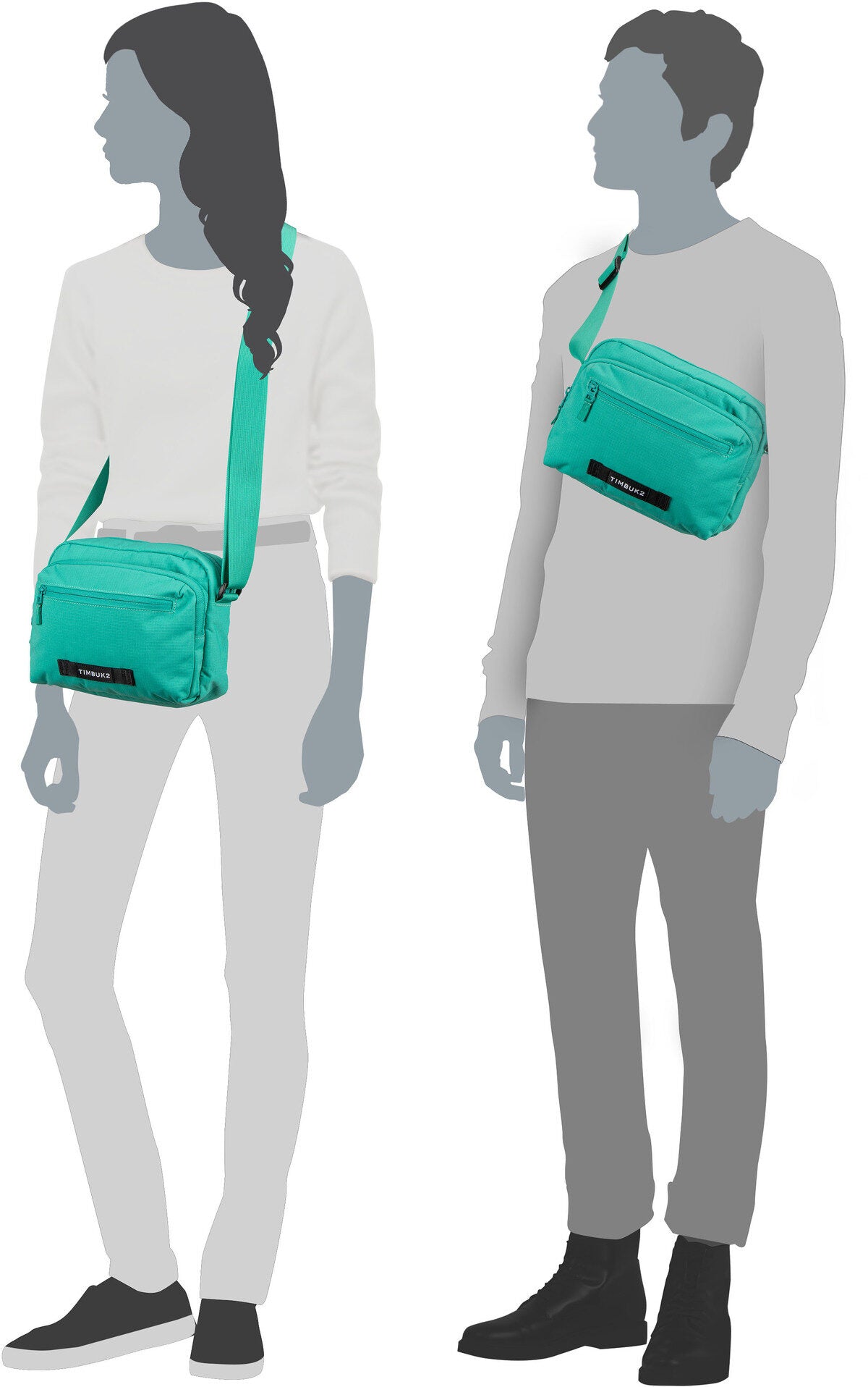 Timbuk2 Flight 1075 CB Rust Crossbody Bag – Silhouette View