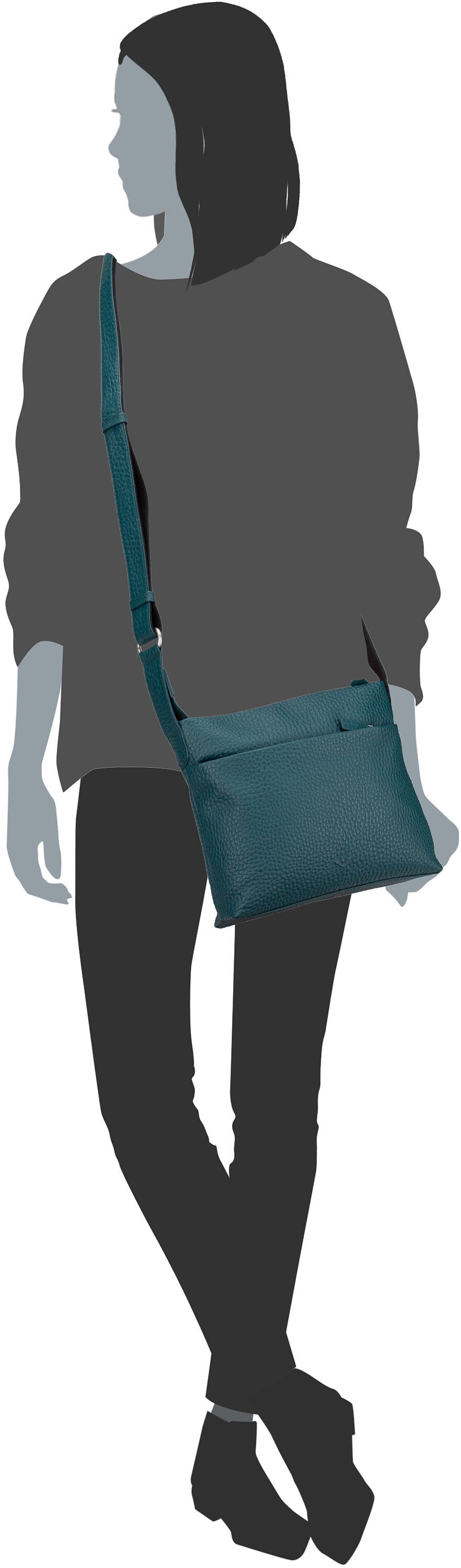 Voi Bristol 21889 Marmor Schoudertas – Silhouetweergave