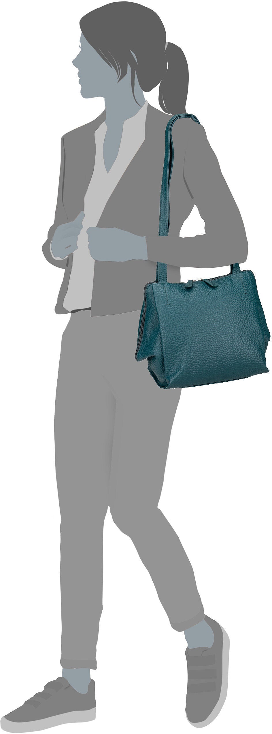 Voi Frederike 22162 Marmor Shoulder Bag – Silhouette View