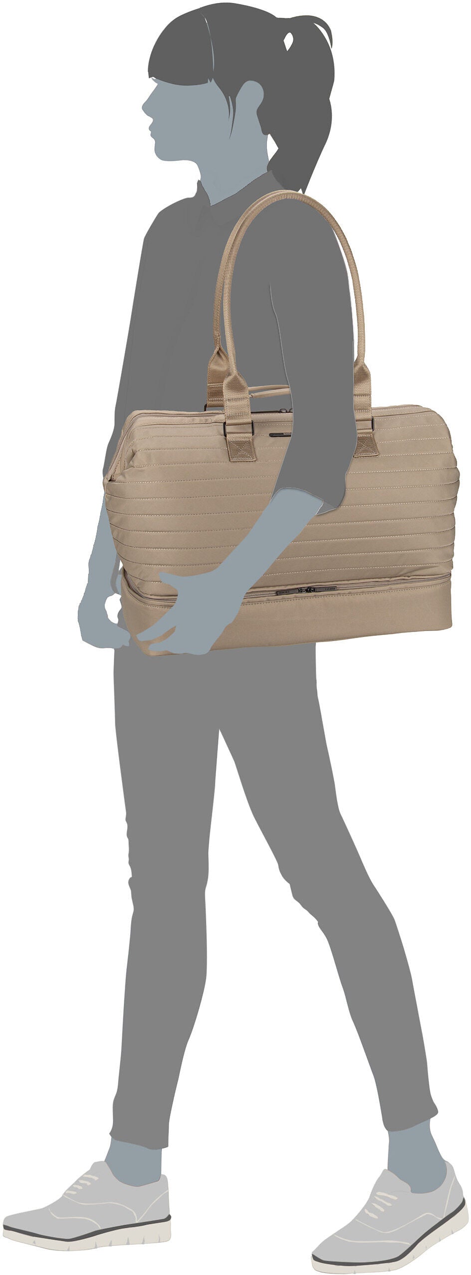 travelite Barbara Stepp WKND Black Weekender – Silhouetweergave