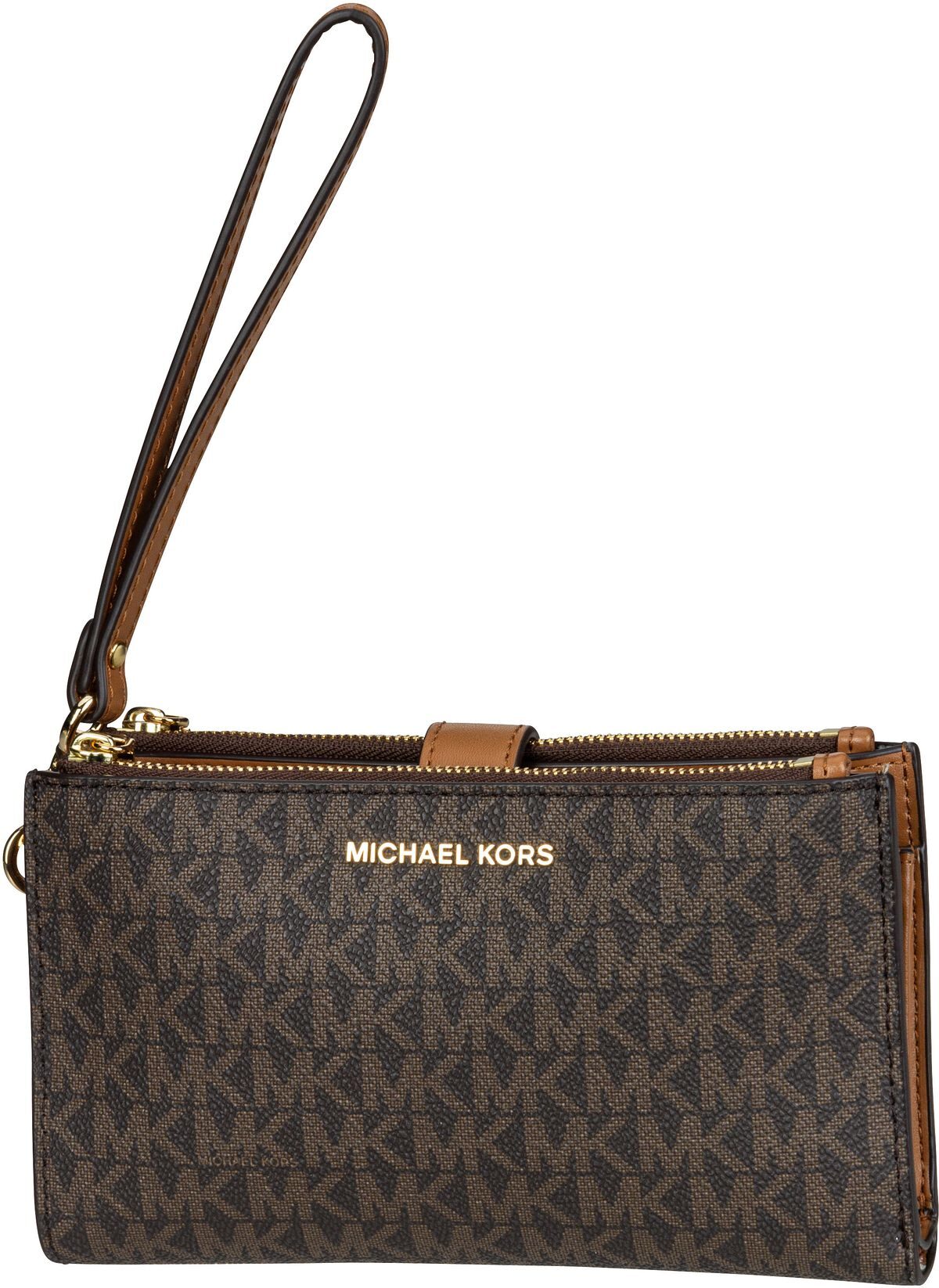 Michael Kors Jet Set Double Zip MK SIG Vanilla Koppeling – Silhouetweergave