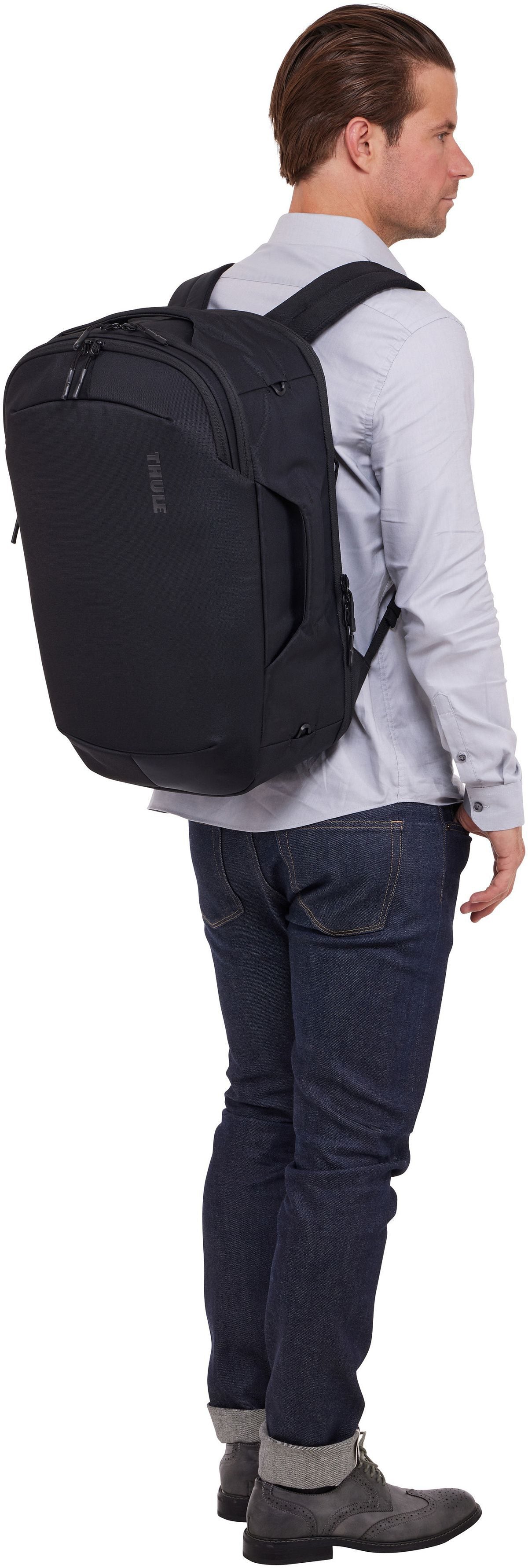 Thule Subterra 2 Convertible Carry-On Black Reisrugzak – Silhouetweergave