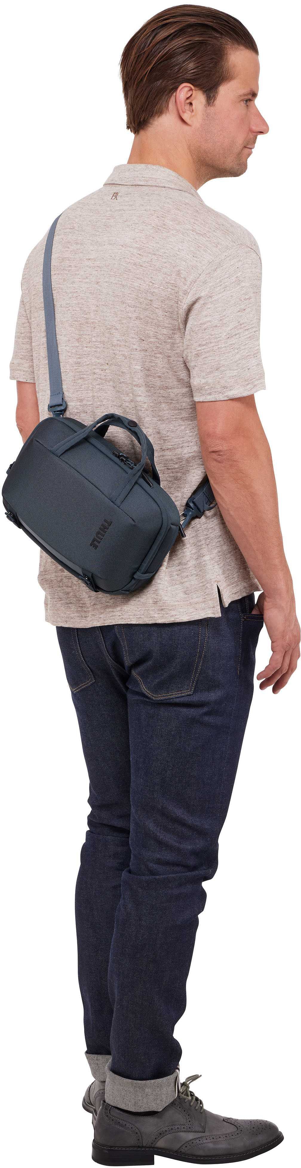 Thule Subterra 2 5L Dark Slate Crossbody Bag – Silhouette View