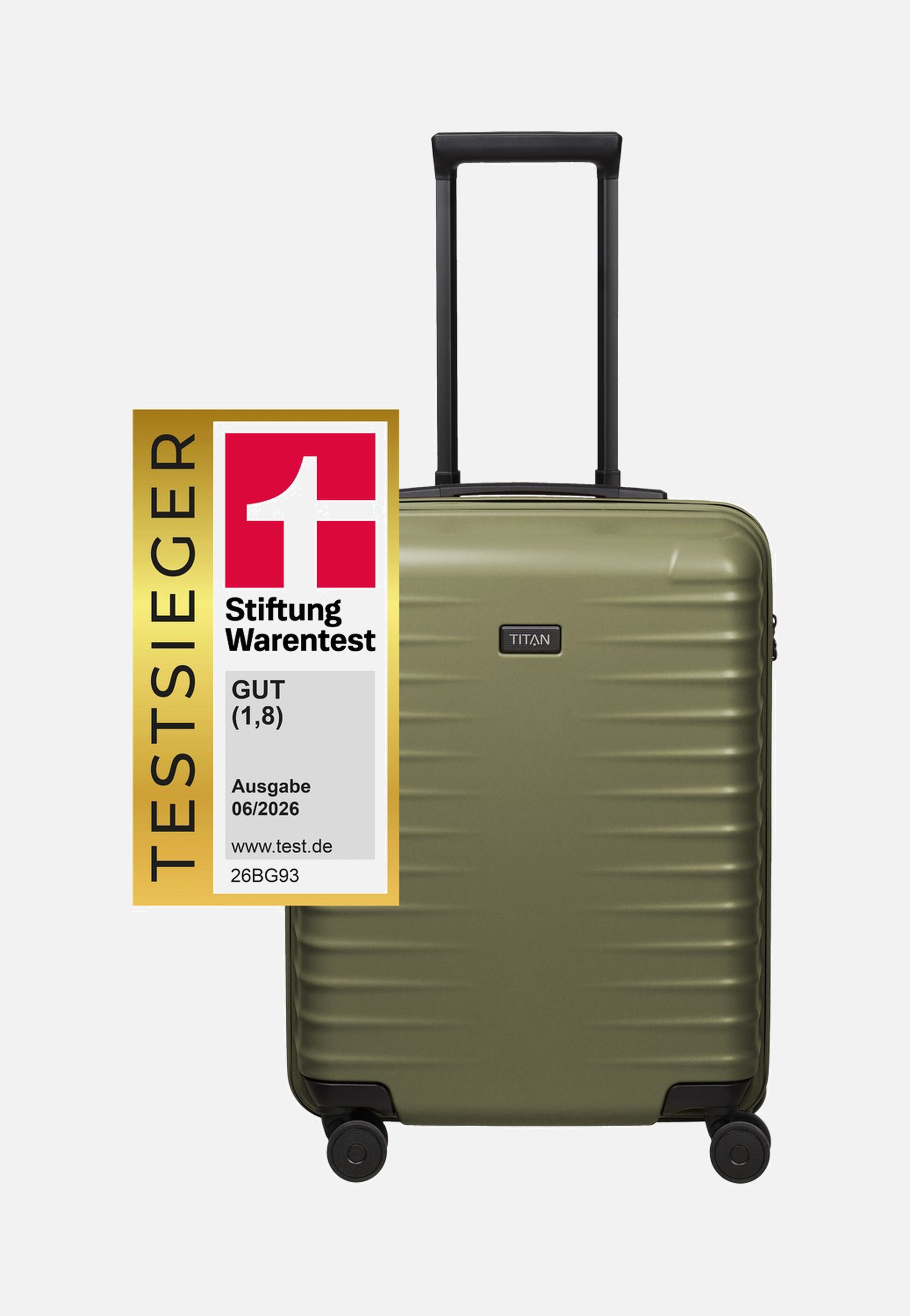 Titan UPGRADE 4w Trolley S20 Forest Green Suitcase