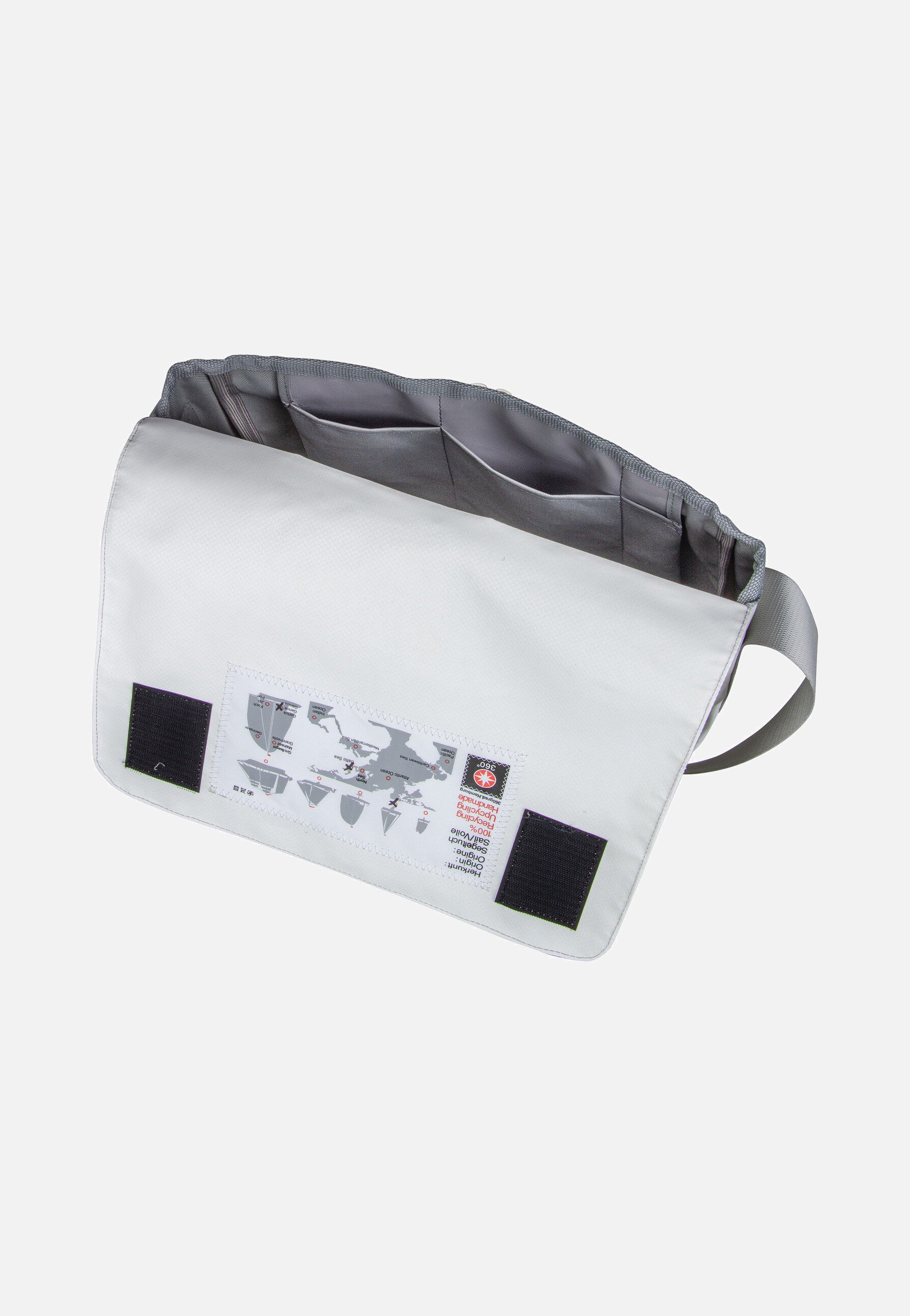 360Grad - Barkasse Mini Stencil-Weiß/Grau - Messenger Bag | Neutral-Image