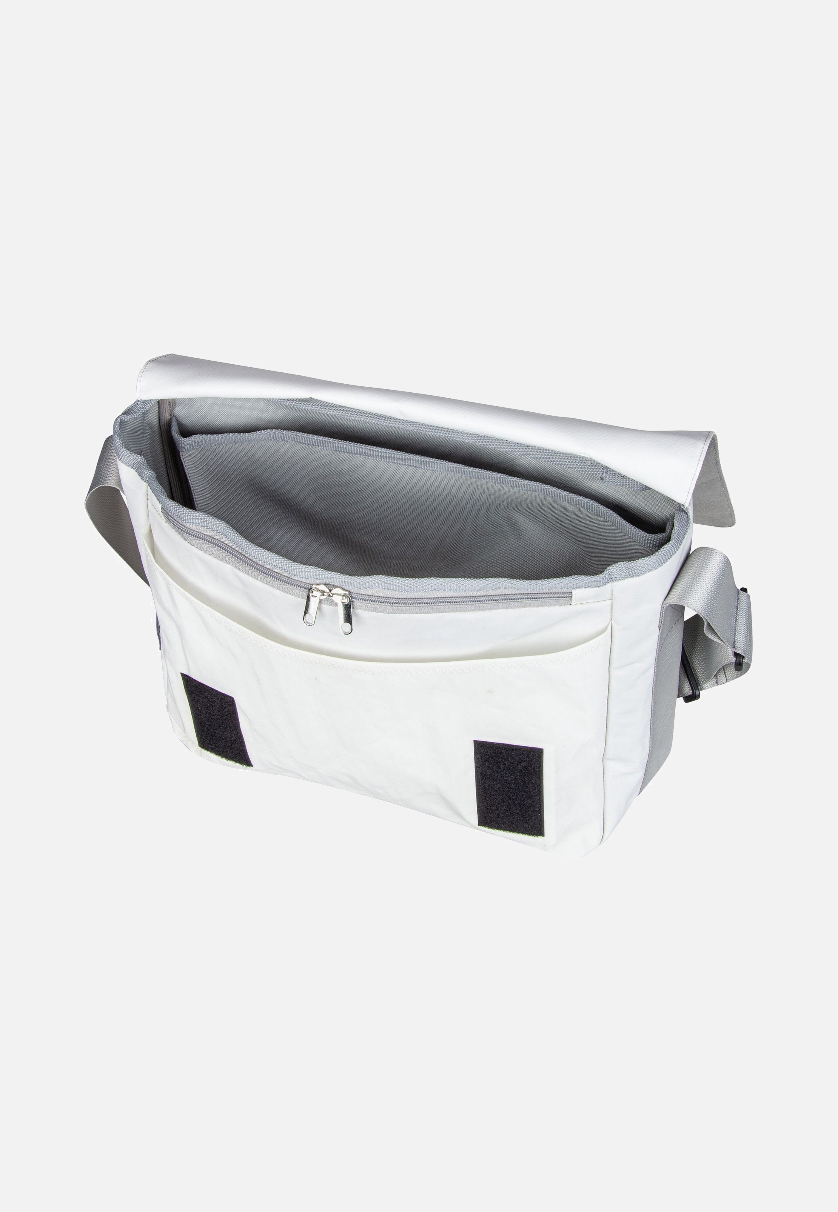 360Grad - Barkasse Stencil-Weiß/Grau - Messenger Bag | Neutral-Image