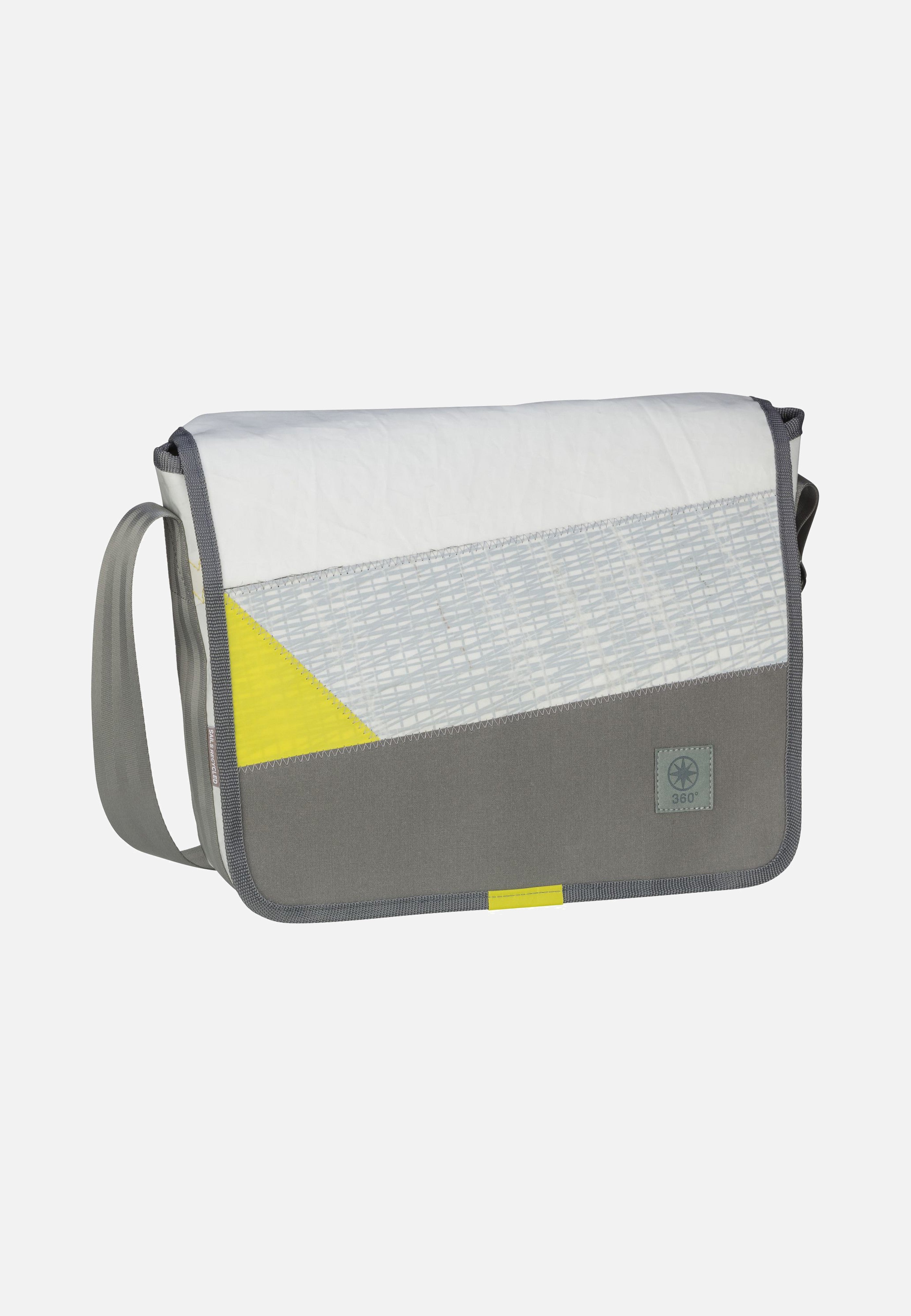 360Grad - Barkasse Weiß/Gelb Carbon - Messenger Bag | Neutral-Image