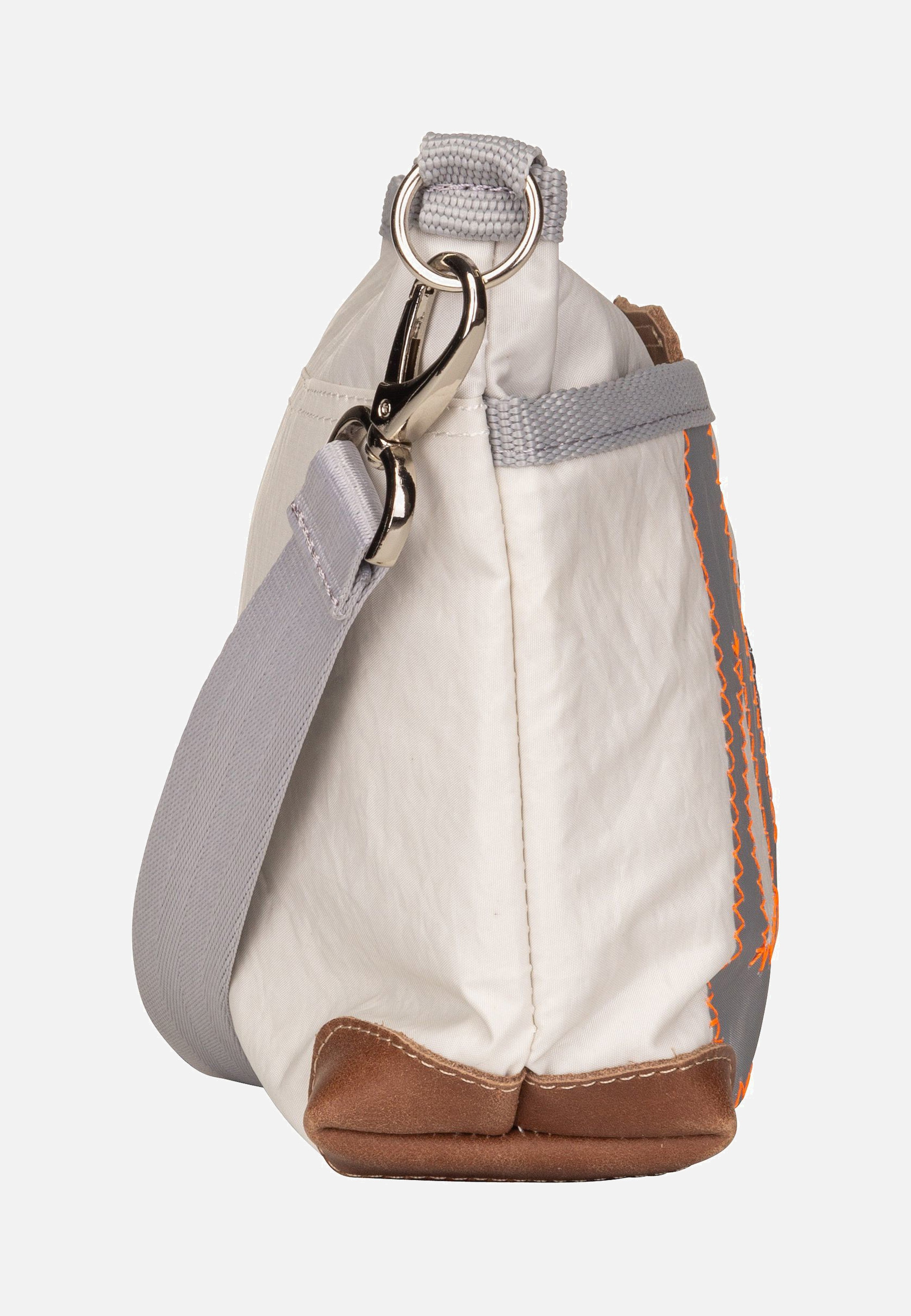 360Grad Deern Lütt Weiß/Blau mit hellgrauer Zahl Pouch Bag