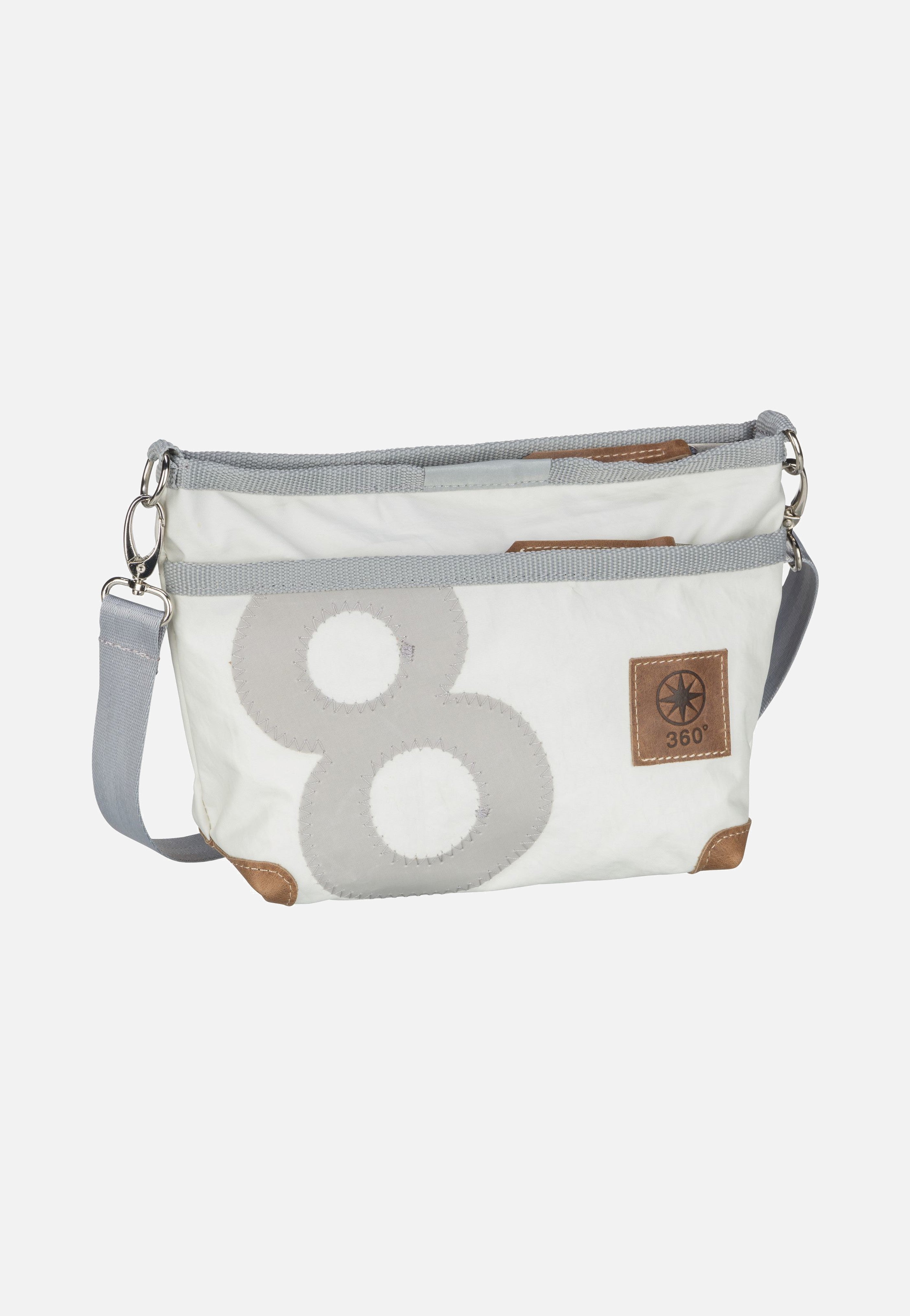 360Grad - Deern Lütt Weiß/Grau - Pouch Bag | Women-Image