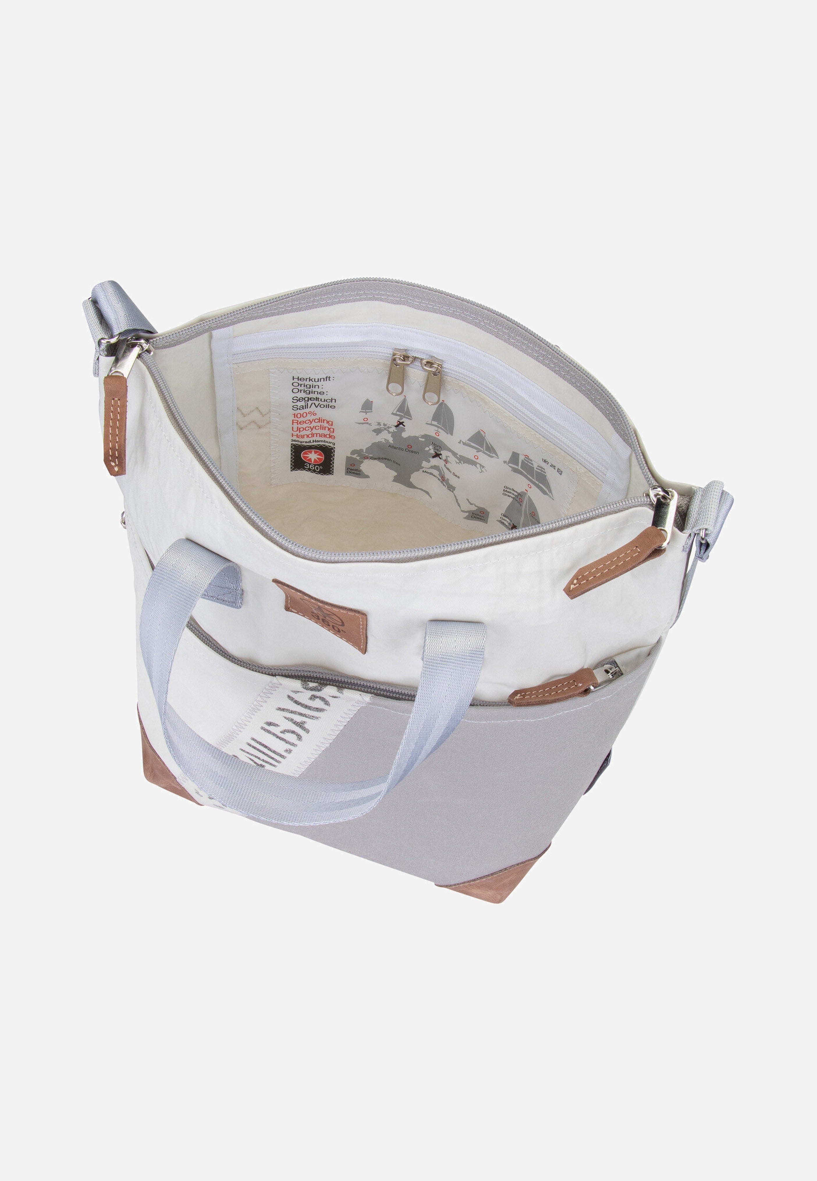 360Grad - Deern Mini Stencil-Weiß/Grau - Tote Bag | Women-Image