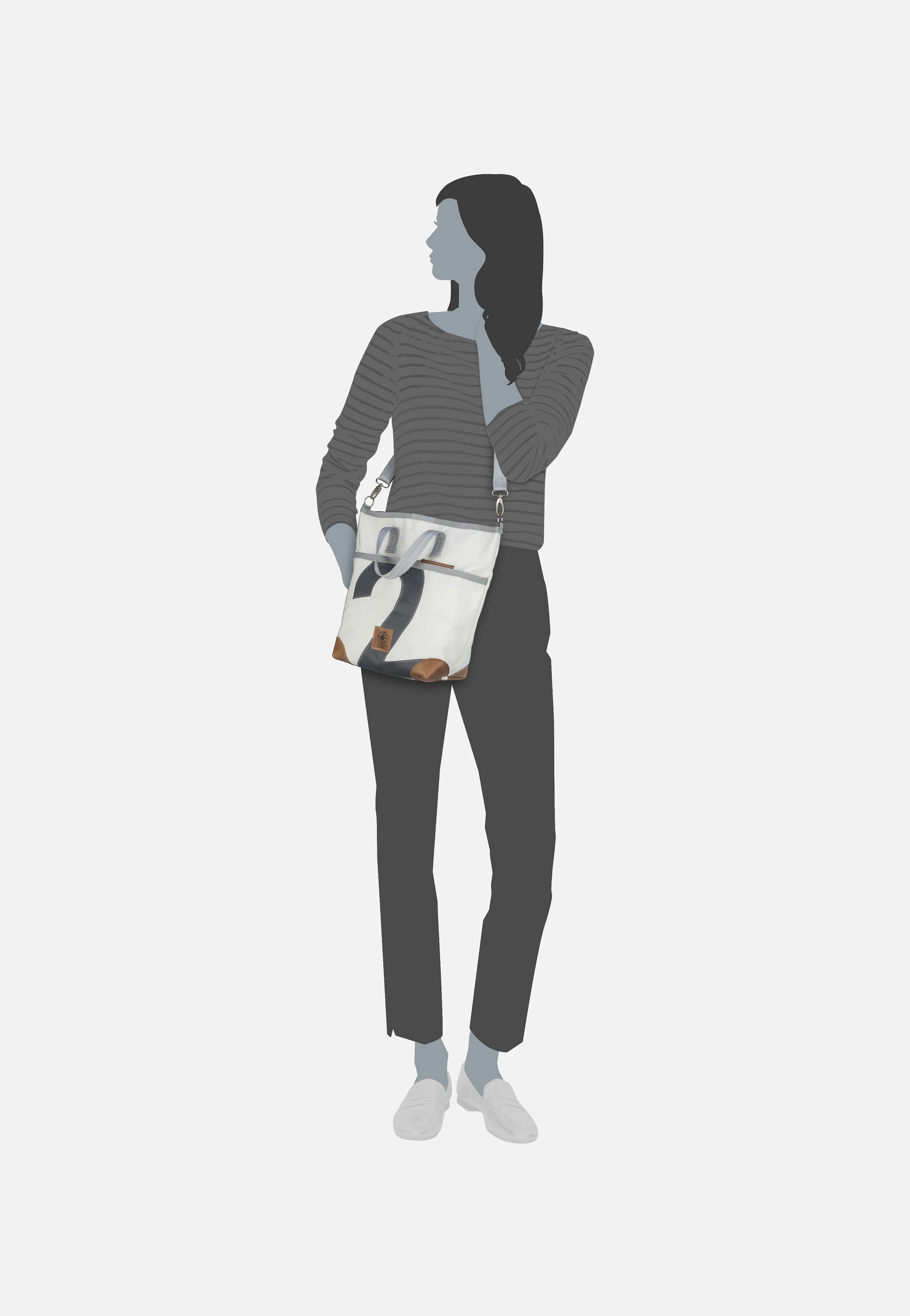 360Grad Deern Mini Weiß/Grau Tote Bag