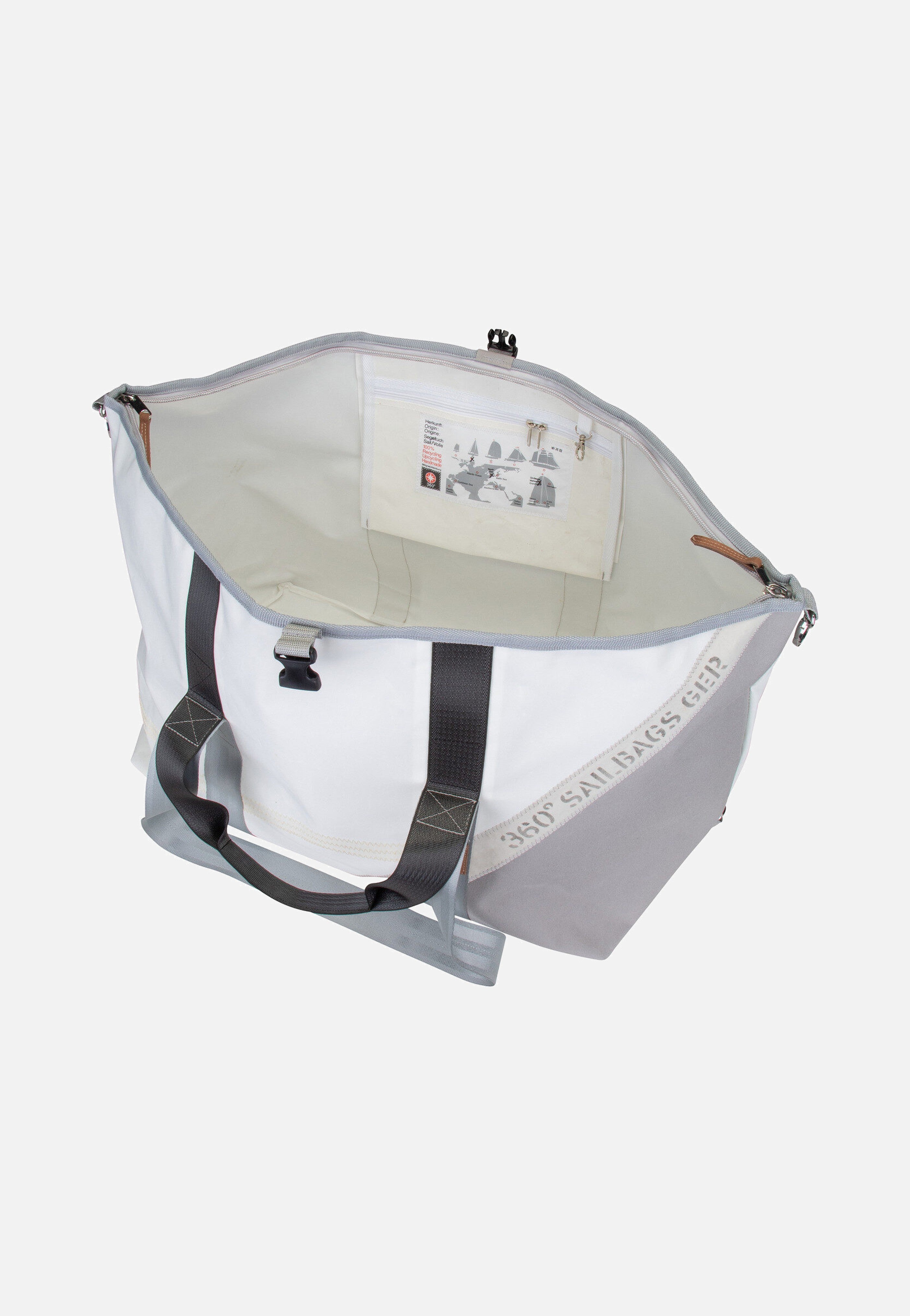 360Grad - Kutter XL Stencil-Weiß/Grau - Dufflebag | Neutral-Image