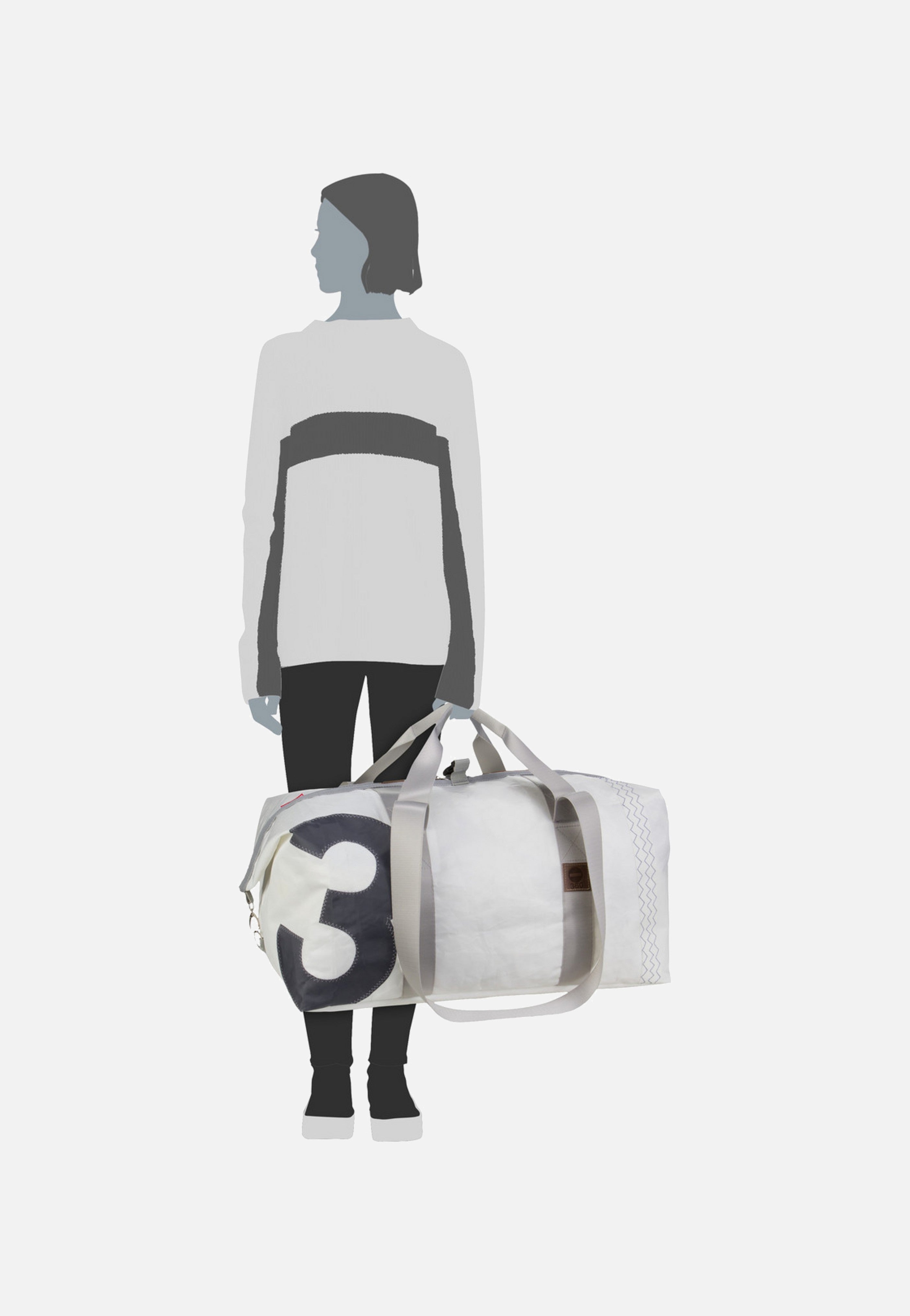 360Grad - Kutter XL Weiß/Grau - Dufflebag | Neutral-Image