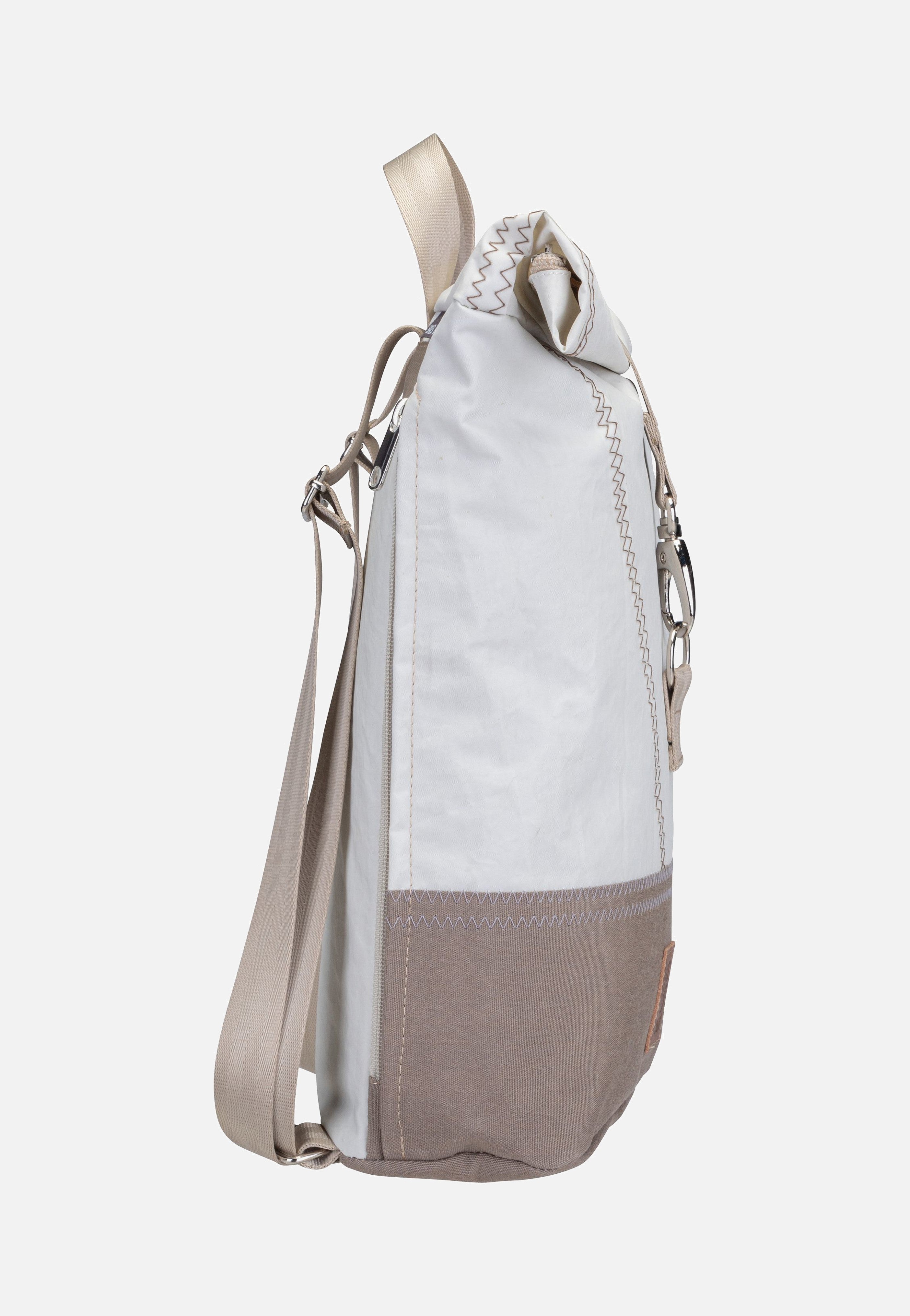 360Grad - Möwe Weiß/Balken Persenning Taupe - Backpack | Neutral-Image