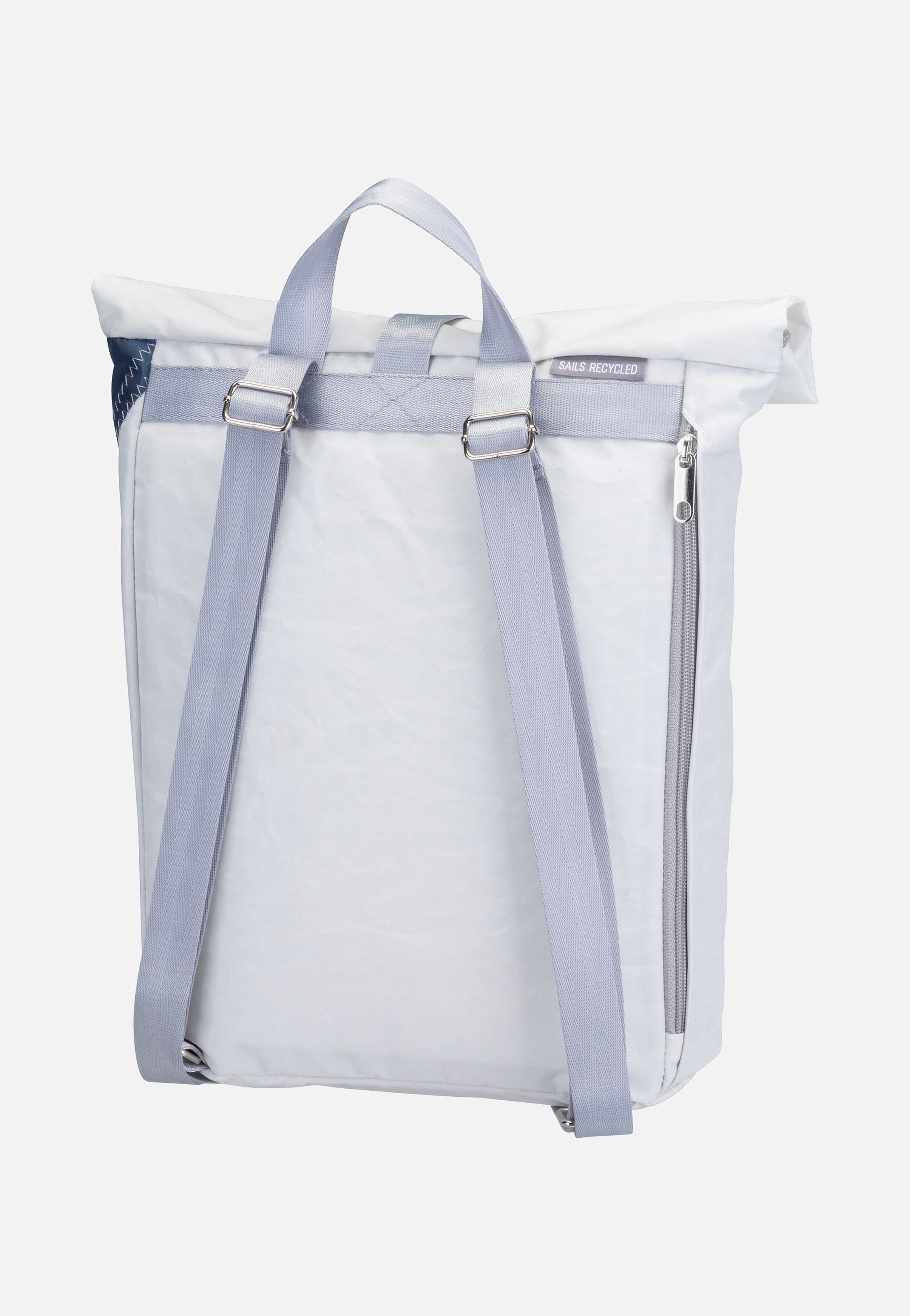 360Grad Möwe Weiß/Streifen Blau/Zahl Grau Backpack