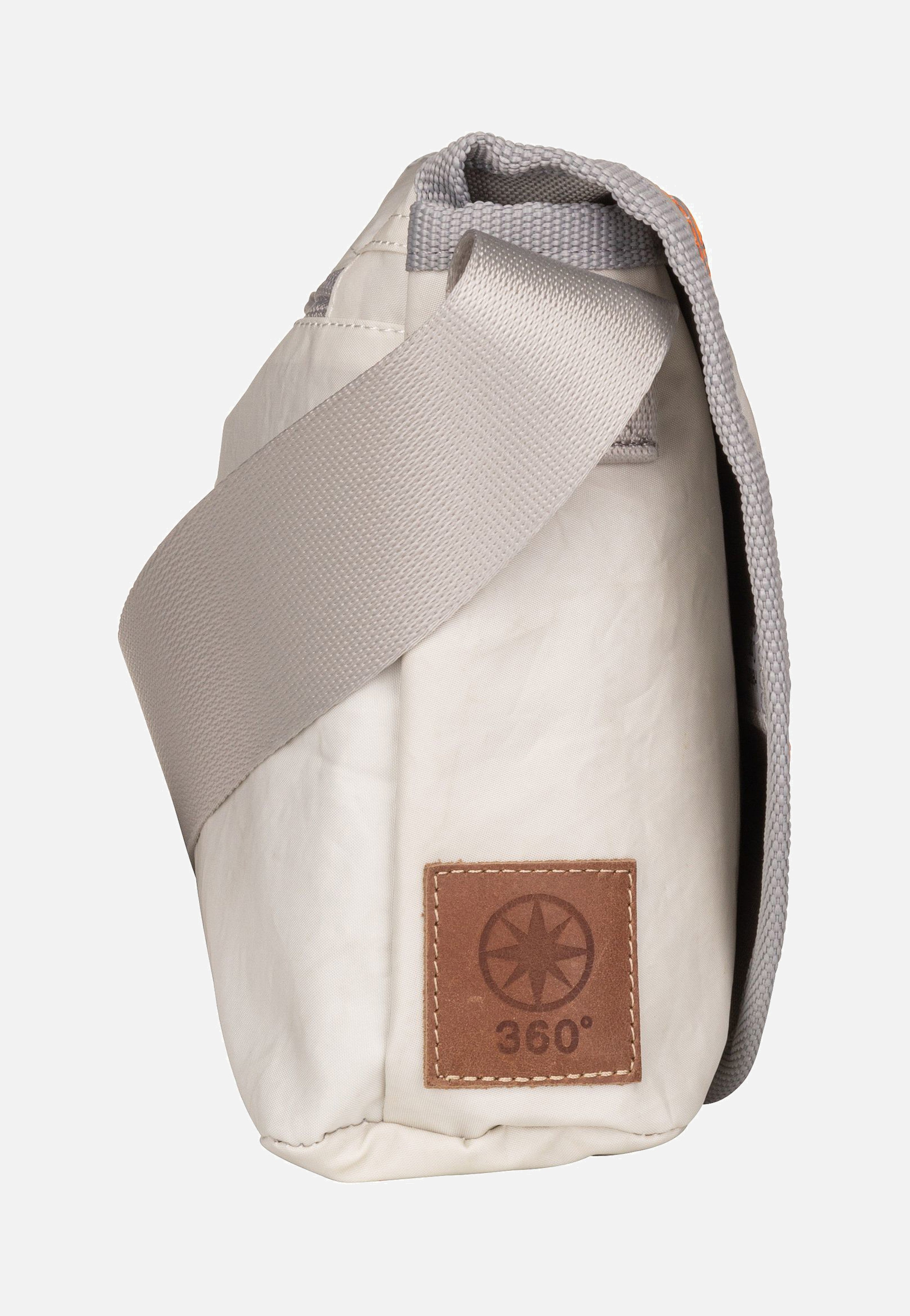 360Grad - Perle Weiß/Streifen Blau/Zahl Hellgr - Messenger Bag | Women-Image