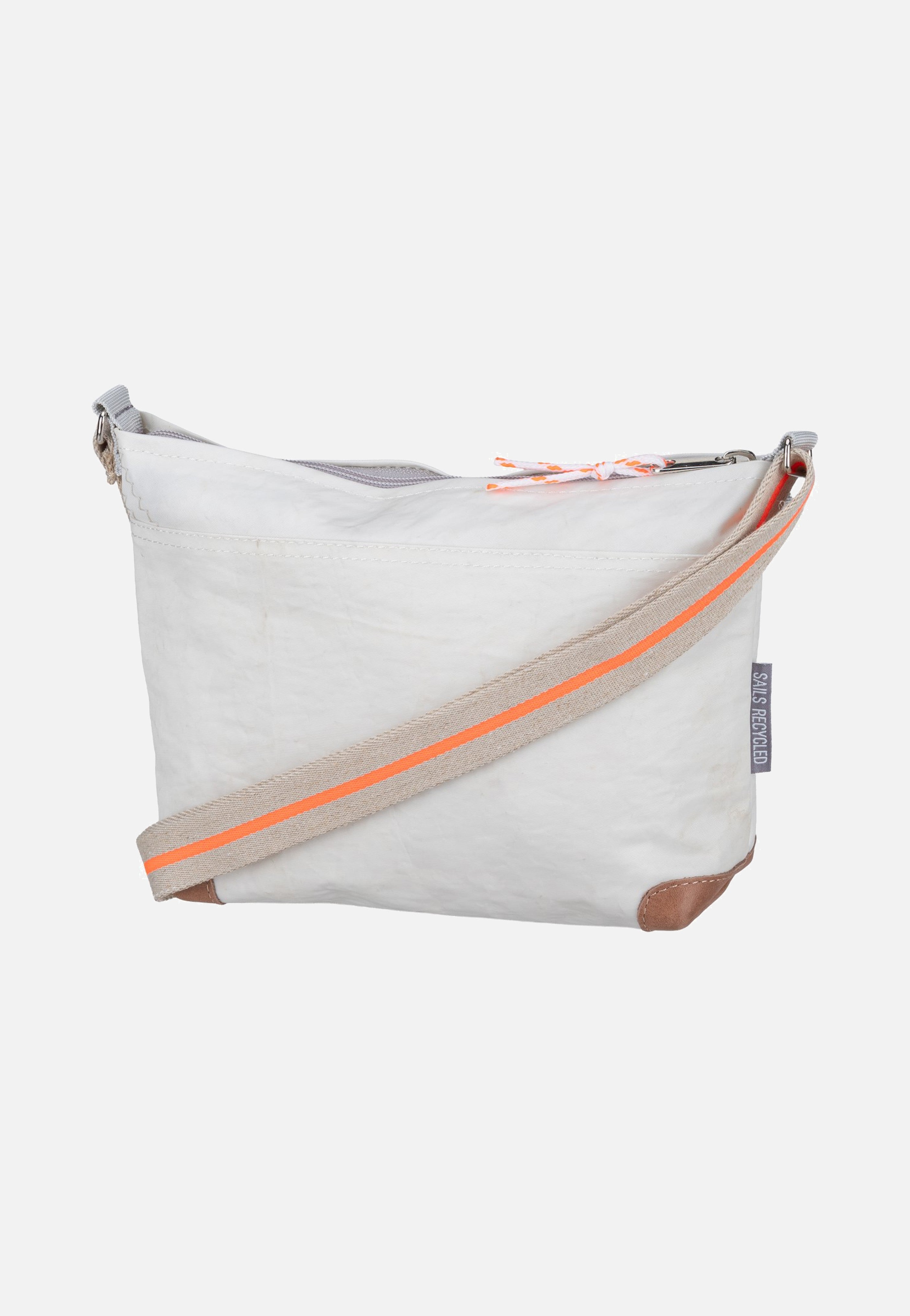 360Grad Deern Lütt Crossover Weiss/Sand/Zahl Orange Pouch Bag
