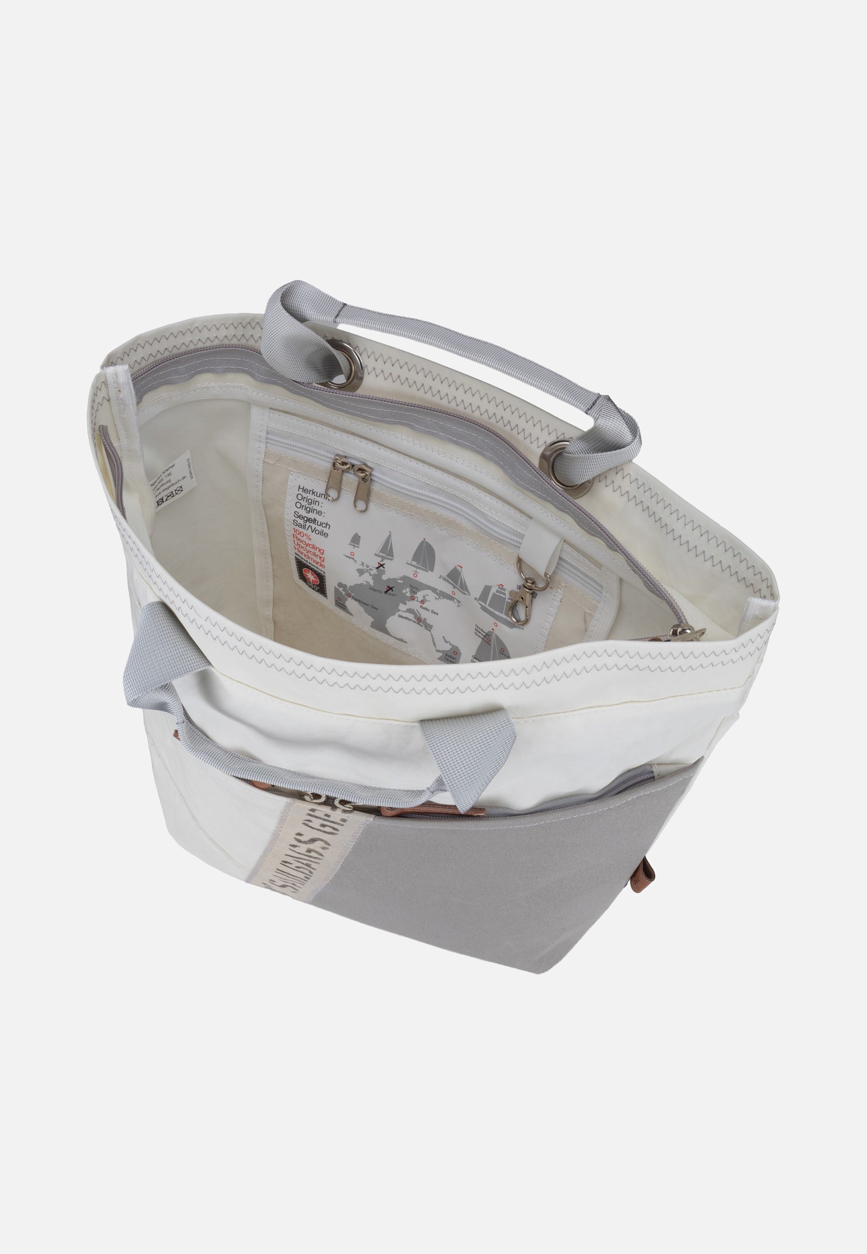 360Grad Kaje Stencil Weiss/Grau Backpack