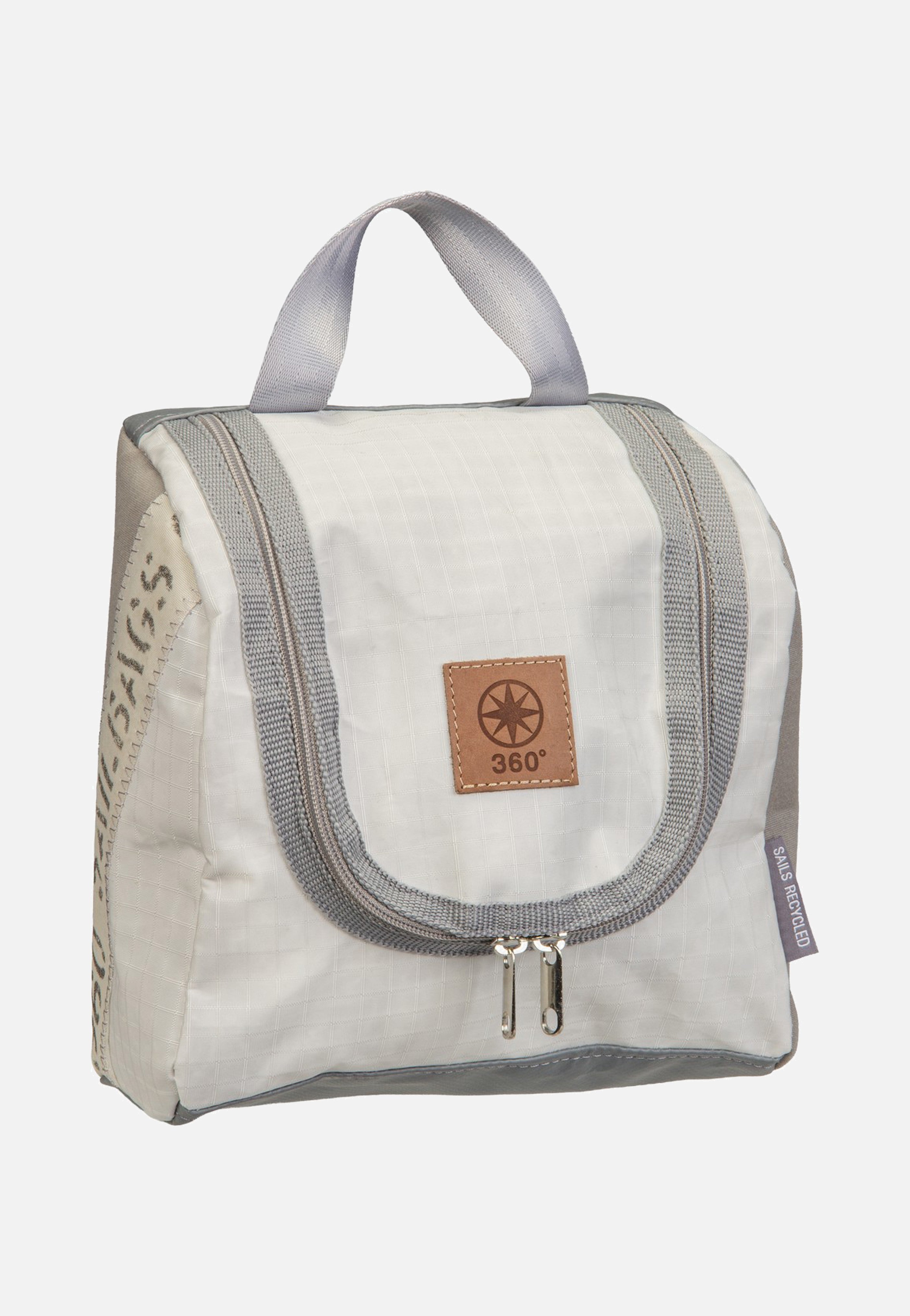 360Grad Matrose XL Stencil Weiss/Grau Toiletry Bag