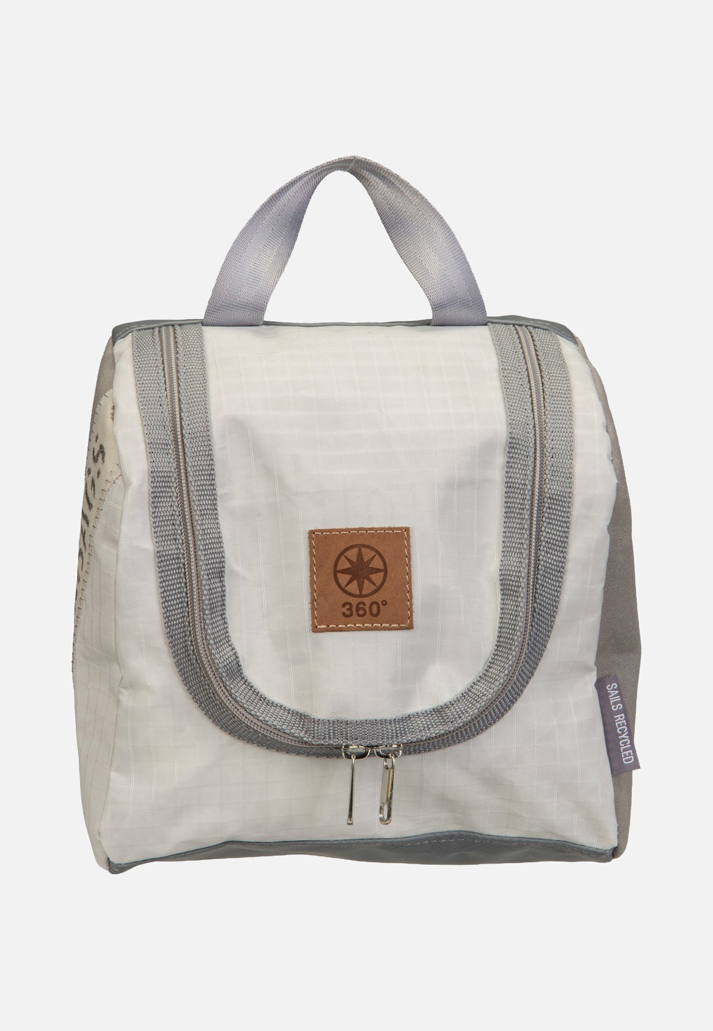 360Grad Matrose XL Stencil Weiss/Grau Toiletry Bag