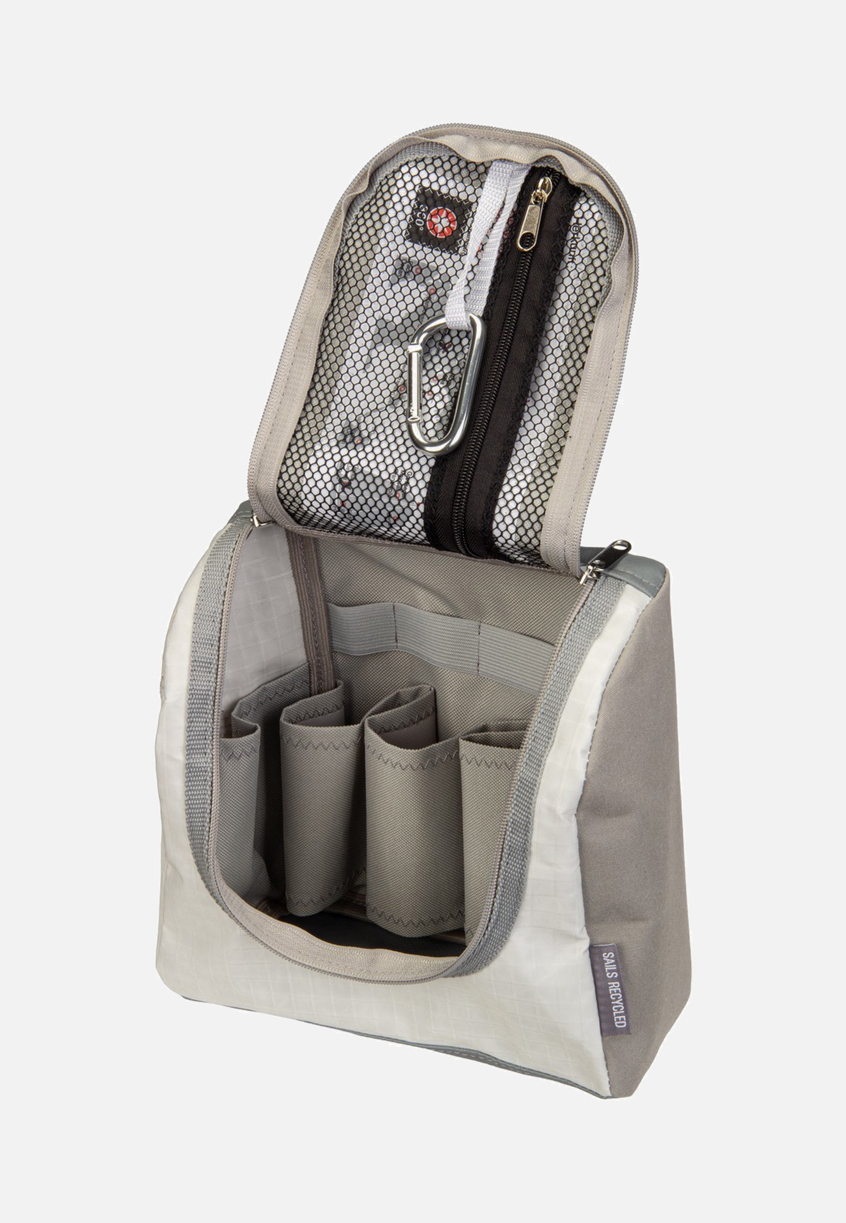 360Grad Matrose XL Stencil Weiss/Grau Toiletry Bag