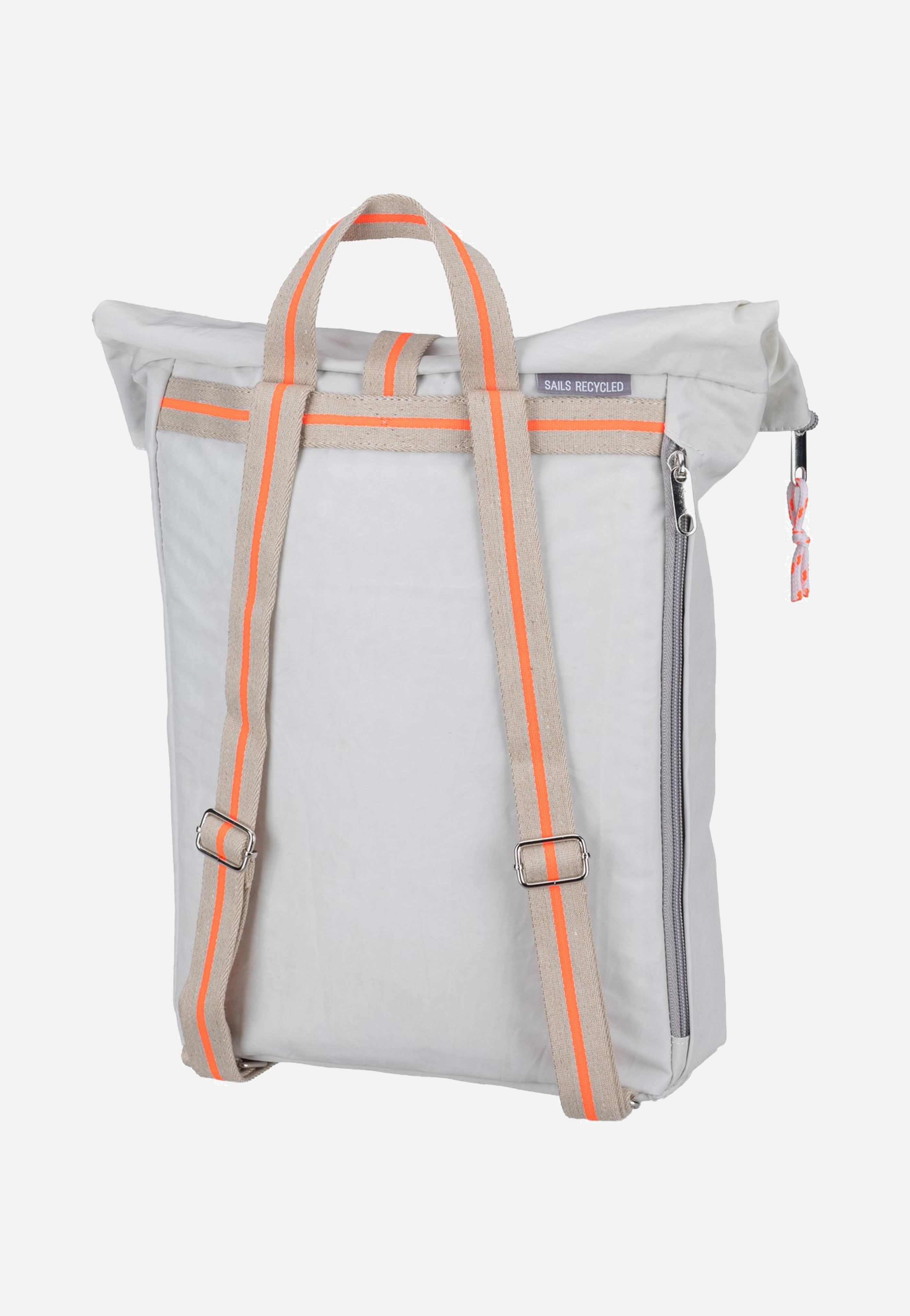 360Grad Möwe Mini Weiss/Sand/Zahl Orange Rolltop Backpack